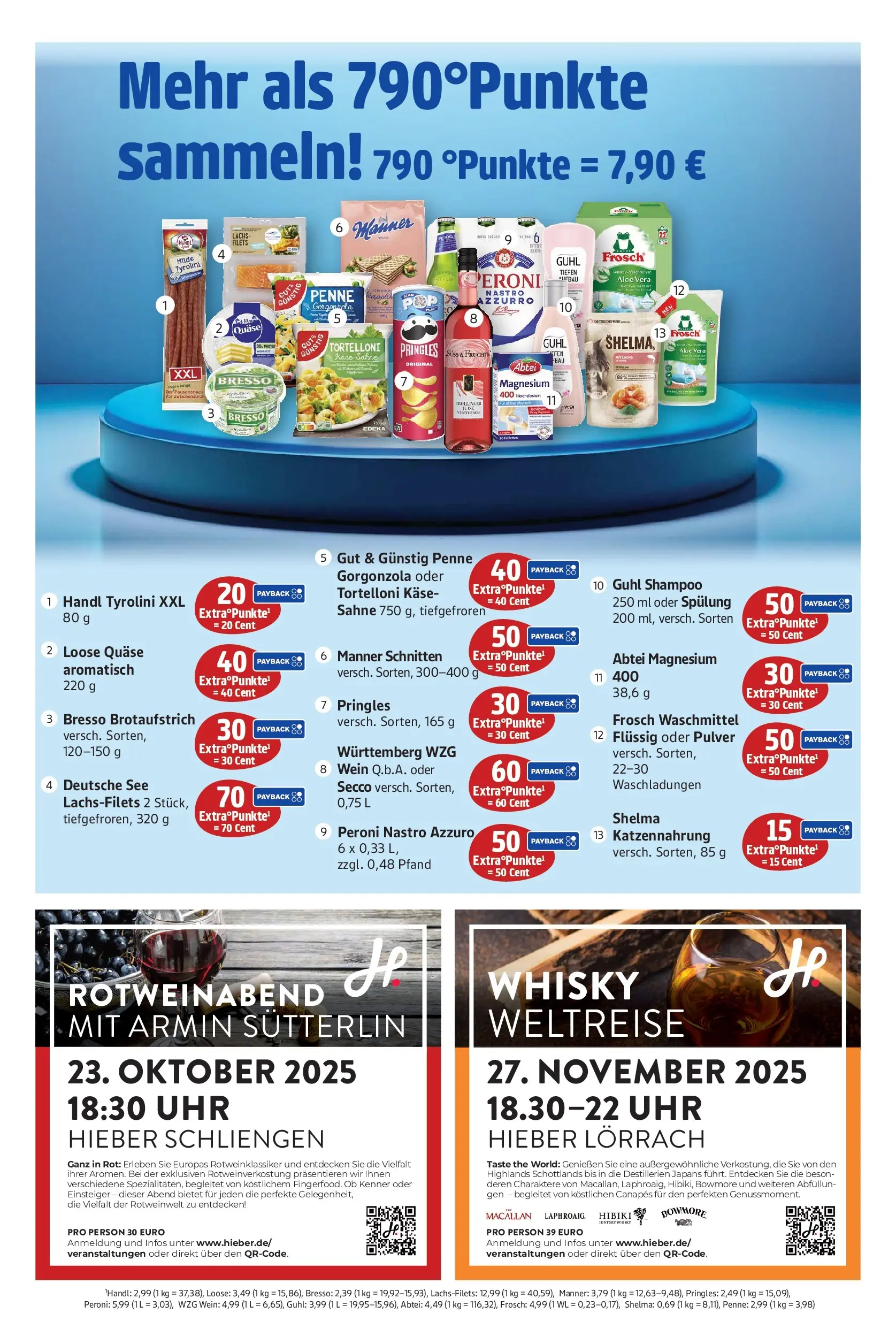 Entdecke - Hieber's Frischecenter: Meine Woche (ab 12.10.2025) zum Blättern | Seite: 10 | Produkte: Shampoo, Spülung, Sahne, Uhr