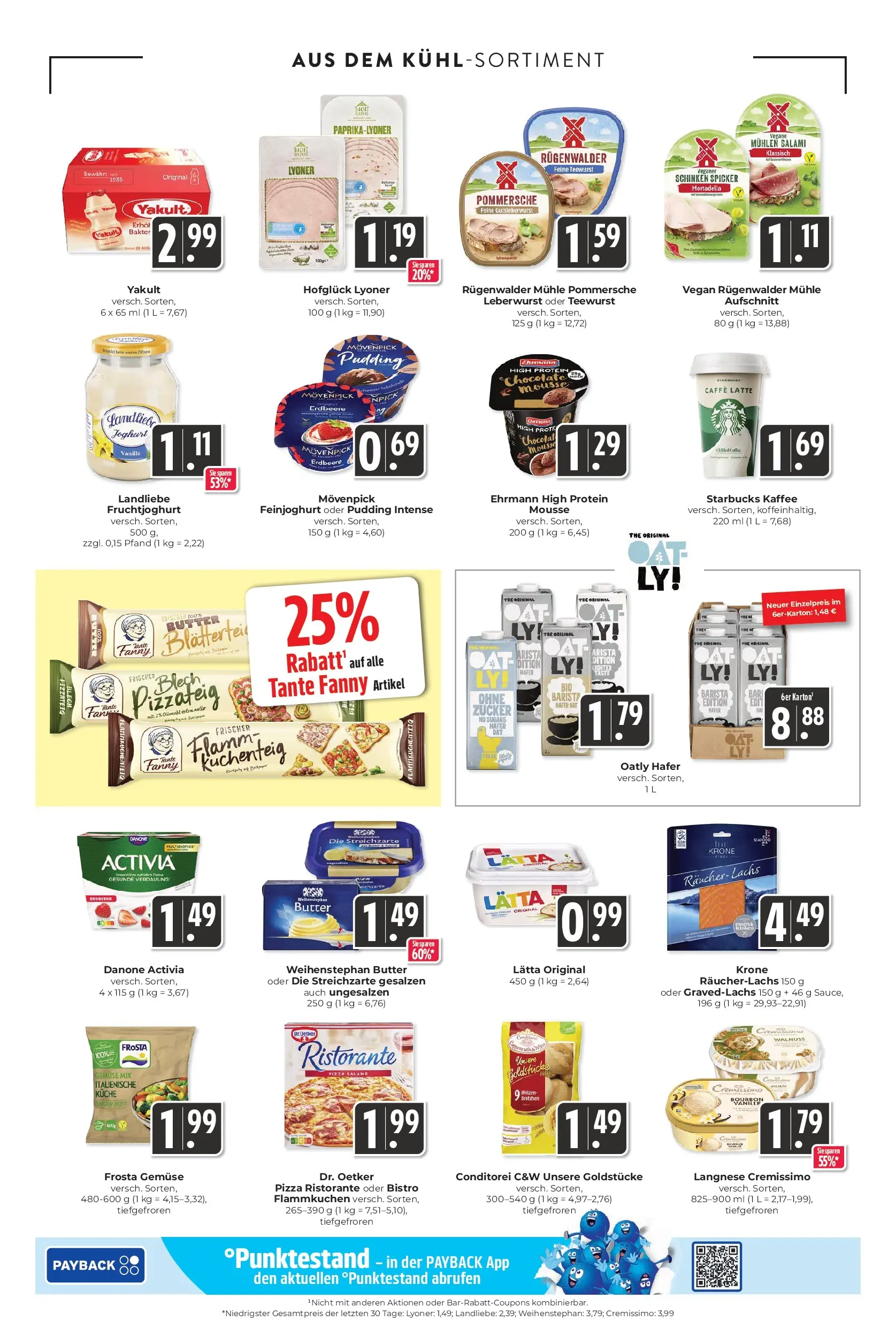 Entdecke - Hieber's Frischecenter: Meine Woche (ab 12.10.2025) zum Blättern | Seite: 12 | Produkte: Activia, Langnese, Mühle, Pizza