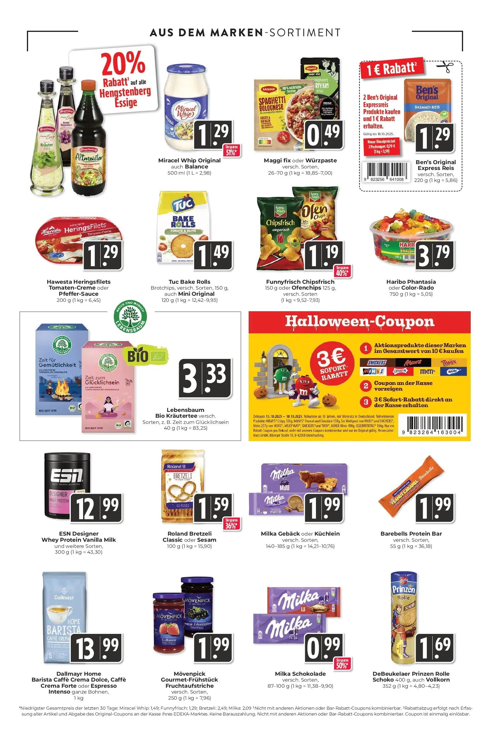 Entdecke - Hieber's Frischecenter: Meine Woche (ab 12.10.2025) zum Blättern | Seite: 14 | Produkte: Maggi, Haribo, Snickers, Reis