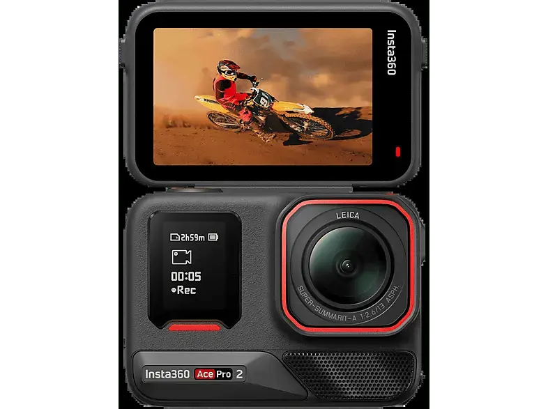 Insta 360 Ace Pro 2, doppel Akku Bundle, schwarz; Actionkamera