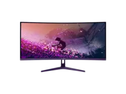 AROZZI NOVA 34 Zoll Curved Gaming Monitor, UWQHD, 1 ms Reaktionszeit, 350 cd/m², 165 Hz, Purple