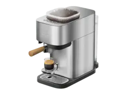 Philips BA500/00 Baristina Plus Espressomaschine (Edelstahl/Eschenholz, Mahlwerk aus Keramik, 1600 Watt, 16 bar)
