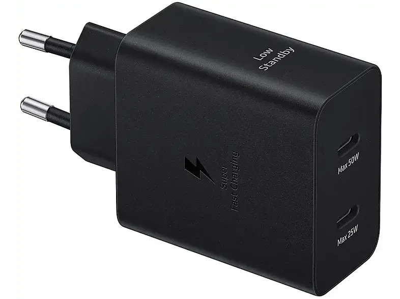 Samsung 50W Power Adapter Duo, Schwarz; Ladegerät