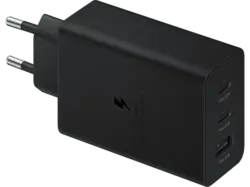 Samsung 194589 Ladegerät Trio "EP-T6530", 2x USB-C+USB-A, 65W, Schwarz; Schnellladeadapter