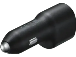 Samsung 194811 Dual KfZ-Schnellladegerät "EP-L4020", 2x USB, 40W (15W + 25W), Schwarz; KFZ Ladegerät