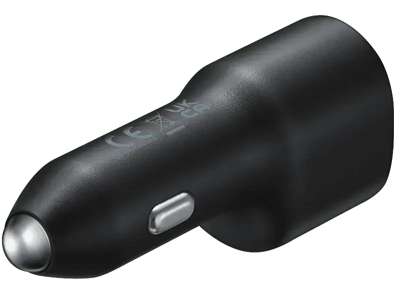 Samsung 194811 Dual KfZ-Schnellladegerät "EP-L4020", 2x USB, 40W (15W + 25W), Schwarz; KFZ Ladegerät