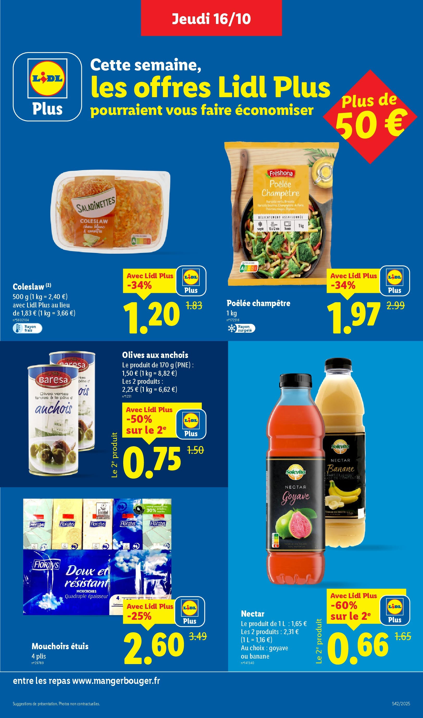 Catalogue LIDL du 16/10/2025 | Promo prospectus en ligne | Page: 9 | Produits: Goyave, Olives, Anchois, Banane