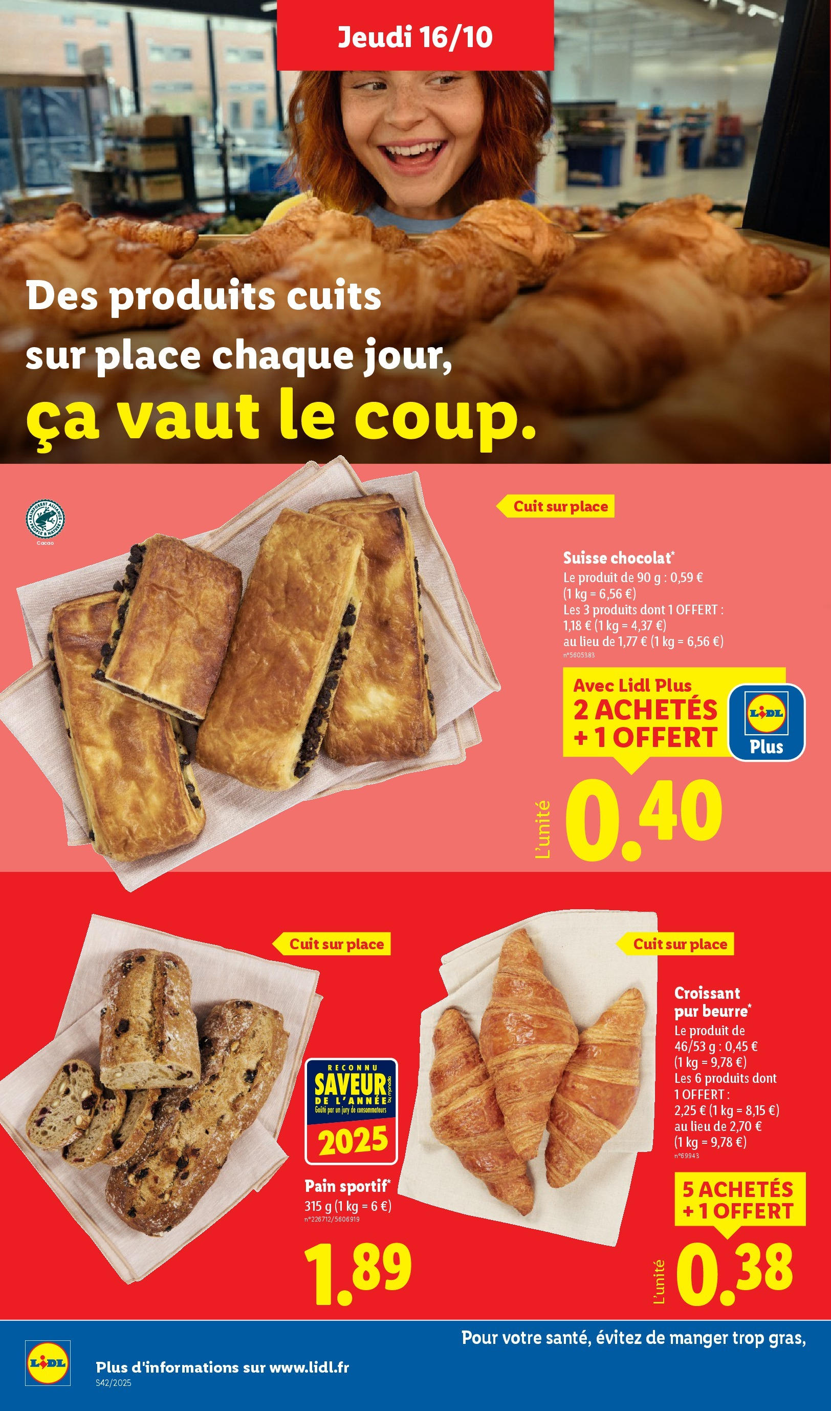 Catalogue LIDL du 16/10/2025 | Promo prospectus en ligne | Page: 10 | Produits: Pain sportif, Pain