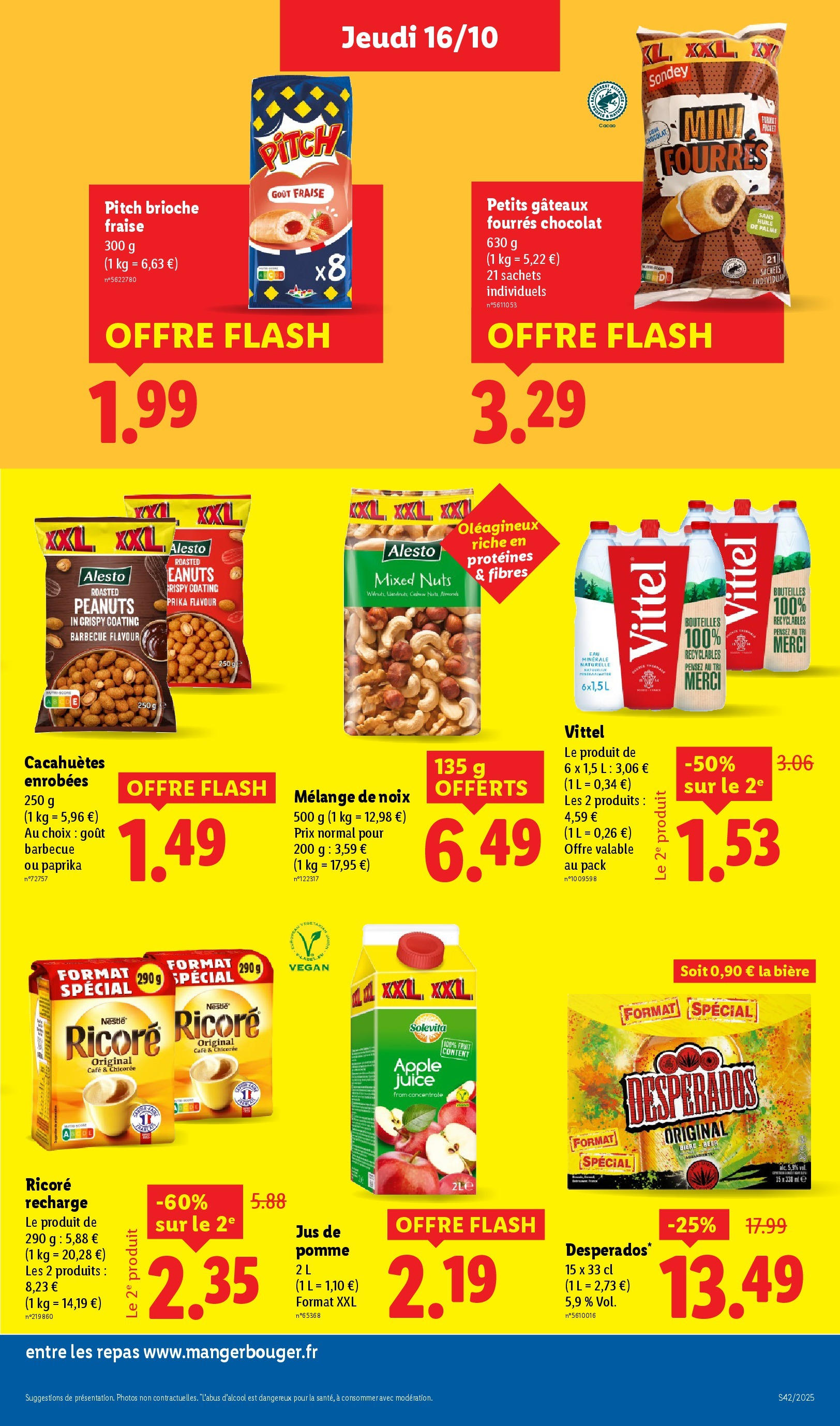 Catalogue LIDL du 16/10/2025 | Promo prospectus en ligne | Page: 17 | Produits: Desperados, Fraise, Paprika, Vittel