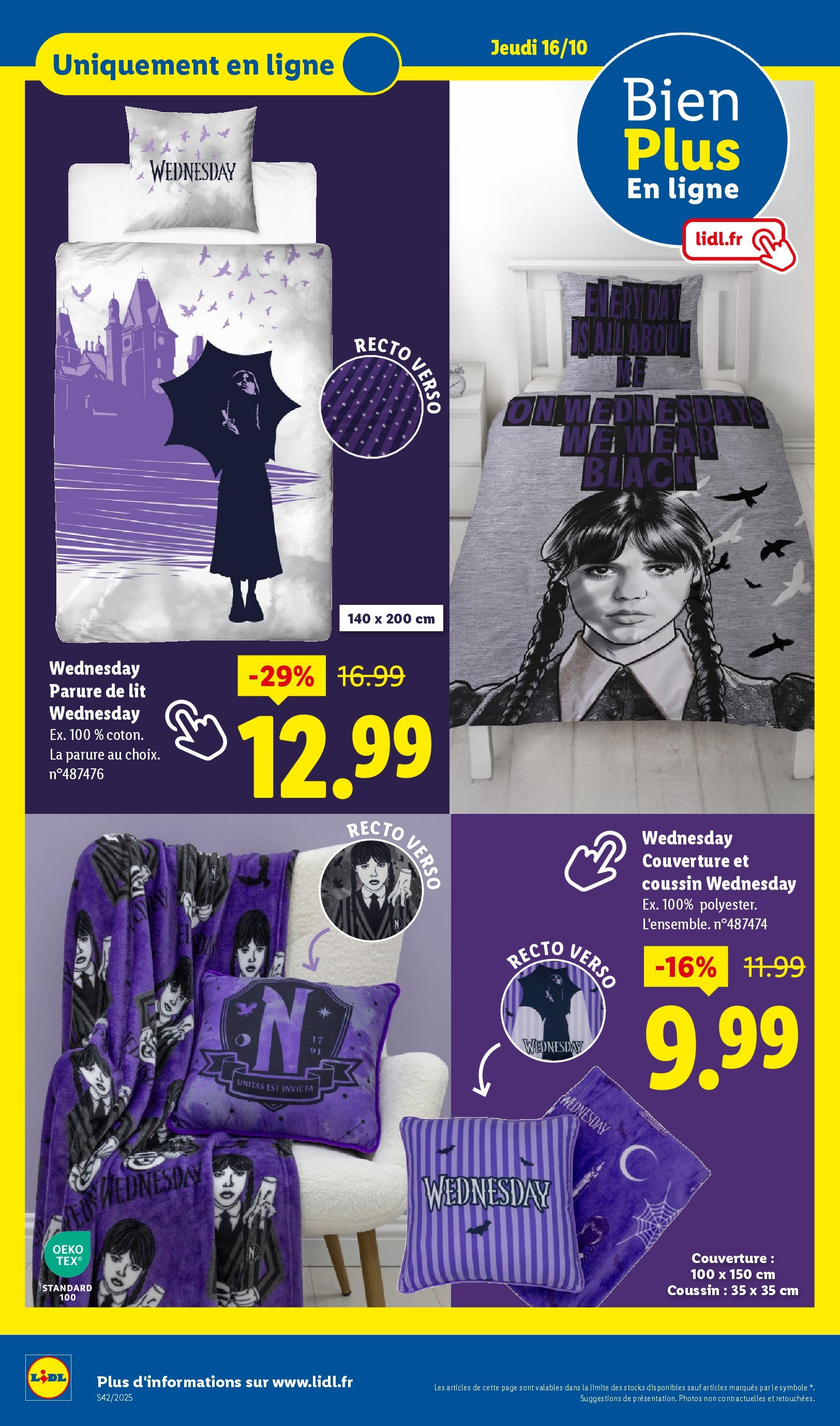 Catalogue LIDL du 16/10/2025 | Promo prospectus en ligne | Page: 21 | Produits: Parure de lit, Lit, Couverture