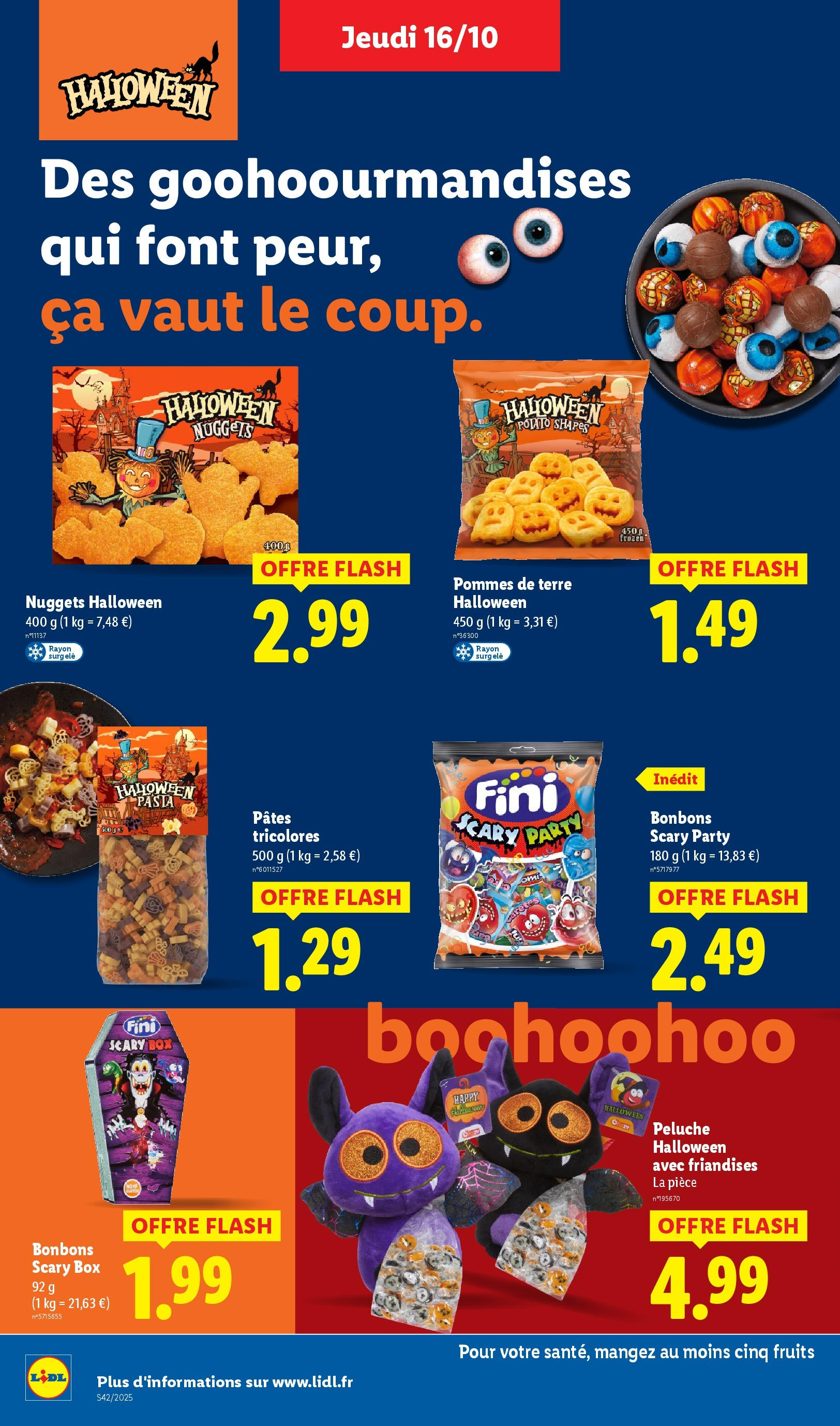 Catalogue LIDL du 16/10/2025 | Promo prospectus en ligne | Page: 22 | Produits: Peluche, Pommes, Pâtes, Pommes de terre