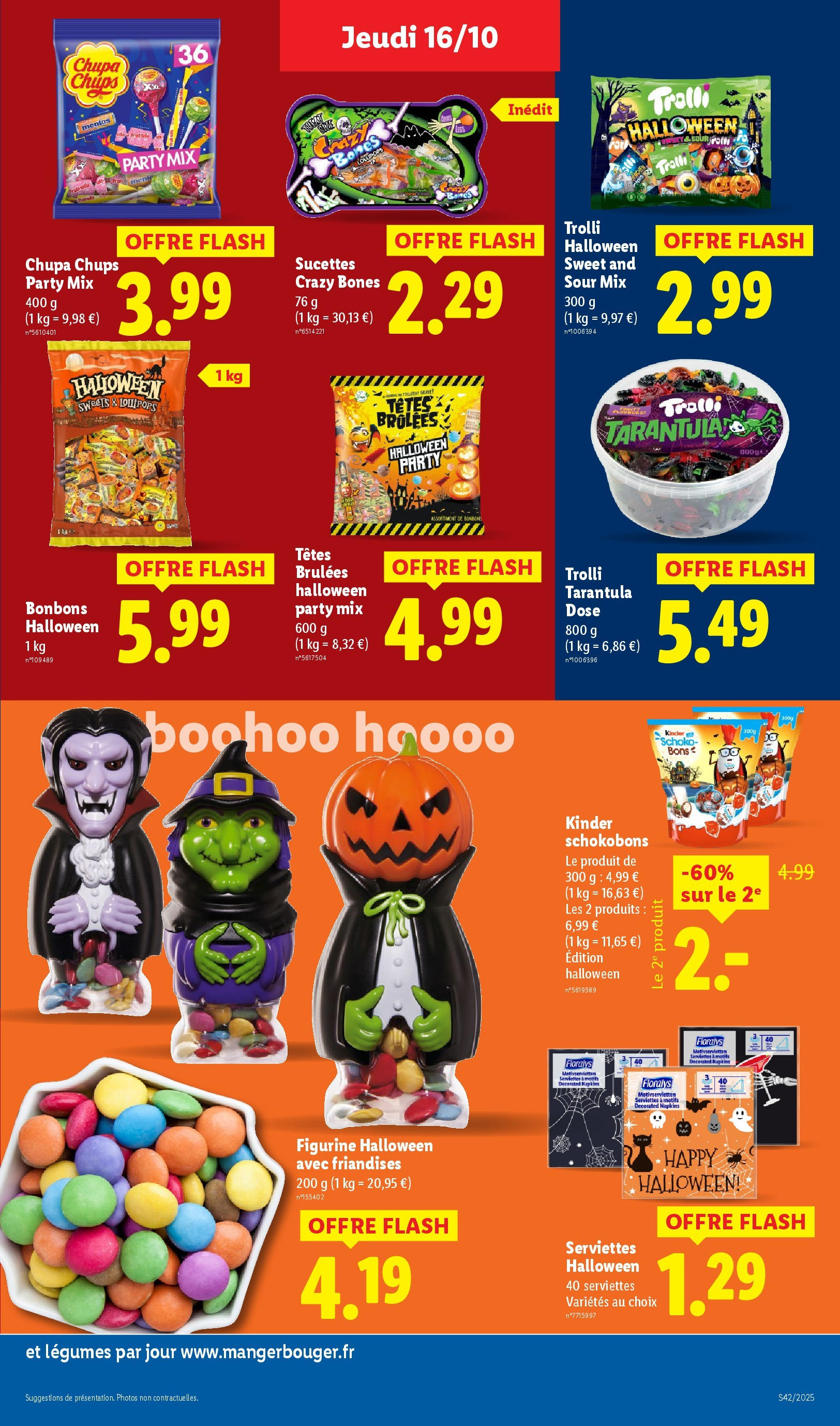 Catalogue LIDL du 16/10/2025 | Promo prospectus en ligne | Page: 23 | Produits: Bonbons halloween, Bonbons
