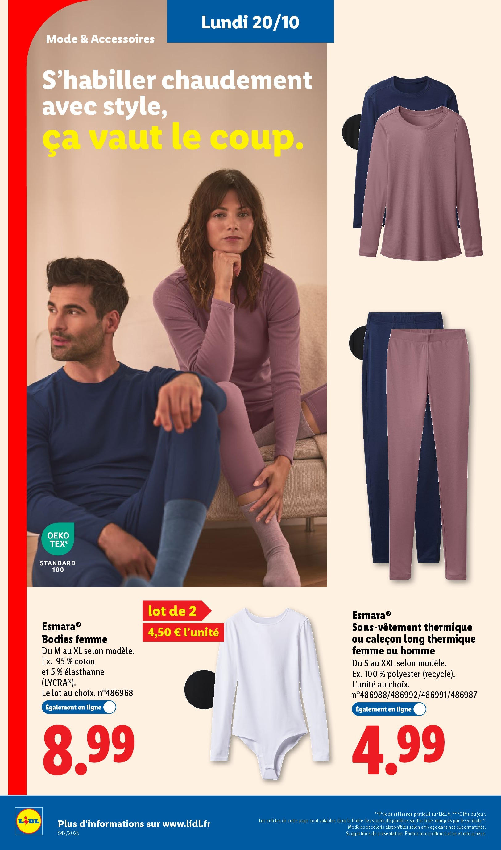 Catalogue LIDL du 16/10/2025 | Promo prospectus en ligne | Page: 66 | Produits: Coton