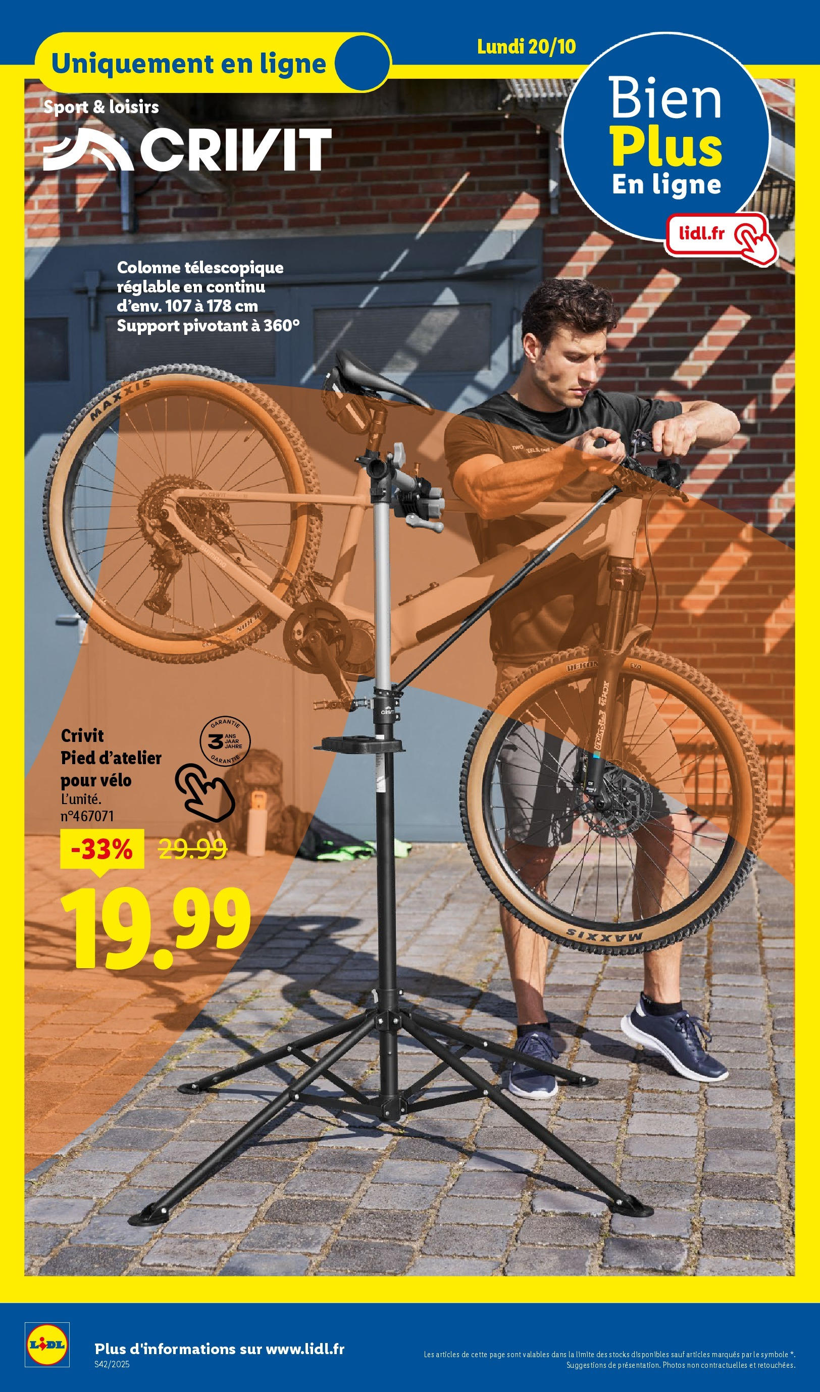 Catalogue LIDL du 16/10/2025 | Promo prospectus en ligne | Page: 78 | Produits: Vélo