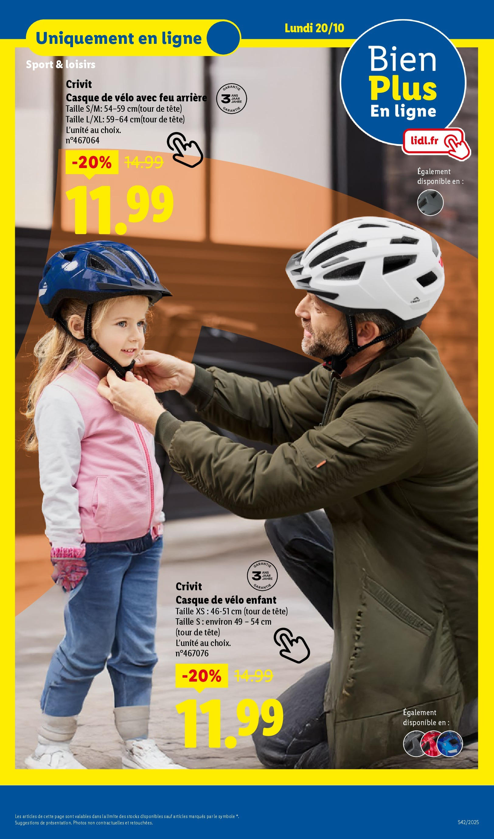 Catalogue LIDL du 16/10/2025 | Promo prospectus en ligne | Page: 79 | Produits: Vélo, Casque