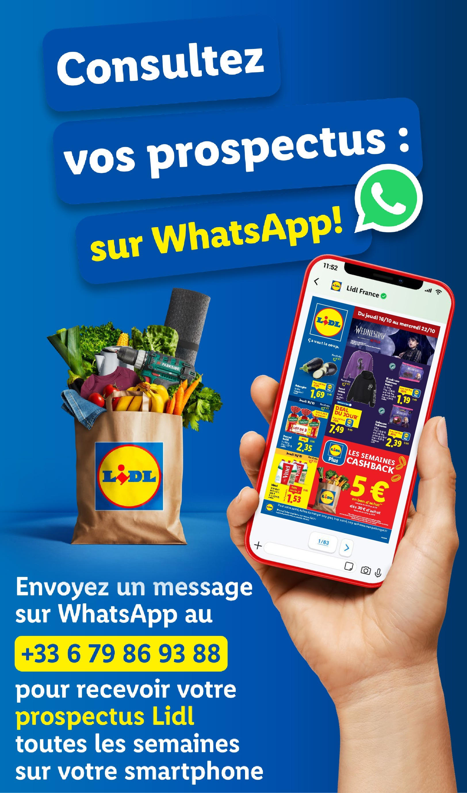 Catalogue LIDL du 16/10/2025 | Promo prospectus en ligne | Page: 82 | Produits: Smartphone, Aubergine, Vittel