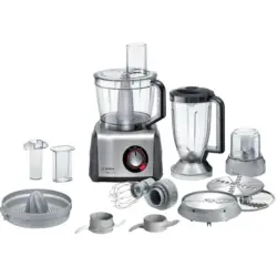Кухненски робот Bosch MC812M844 , 1250 W, Пластмасова купа 3,9 л за 750 g брашно + добавки