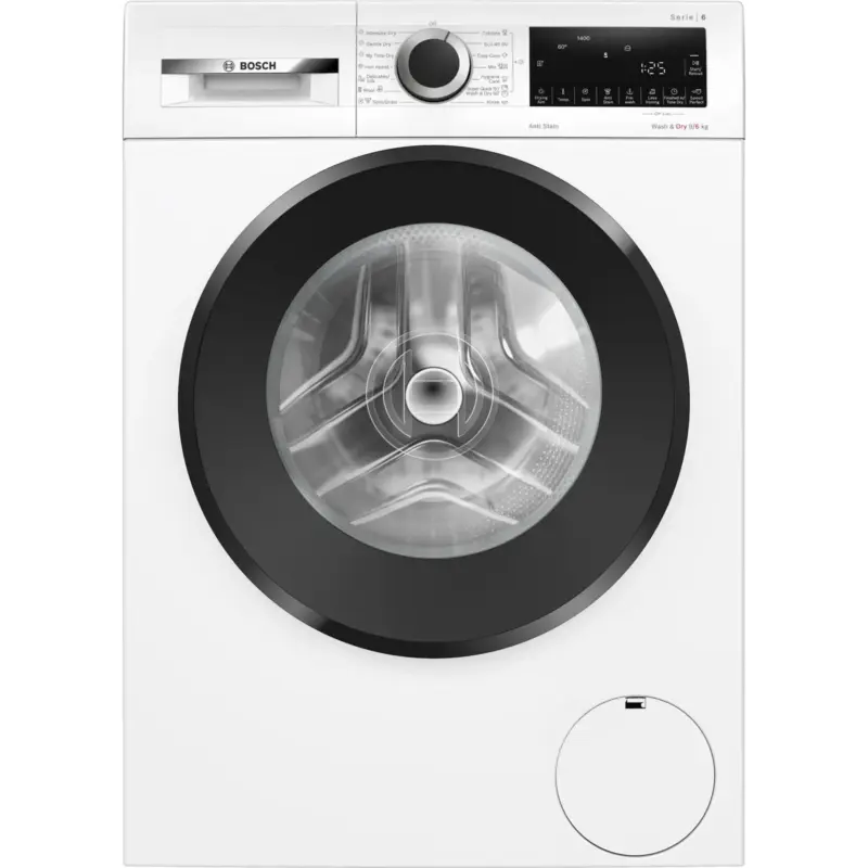 Пералня със сушилня Bosch WNG24401BY , 1400 об./мин., 6 kg, 9.00 kg, D , Бял