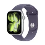 ЗОРА Смарт часовник Apple Watch 11 46mm Silver/Purple Band S/M mev94