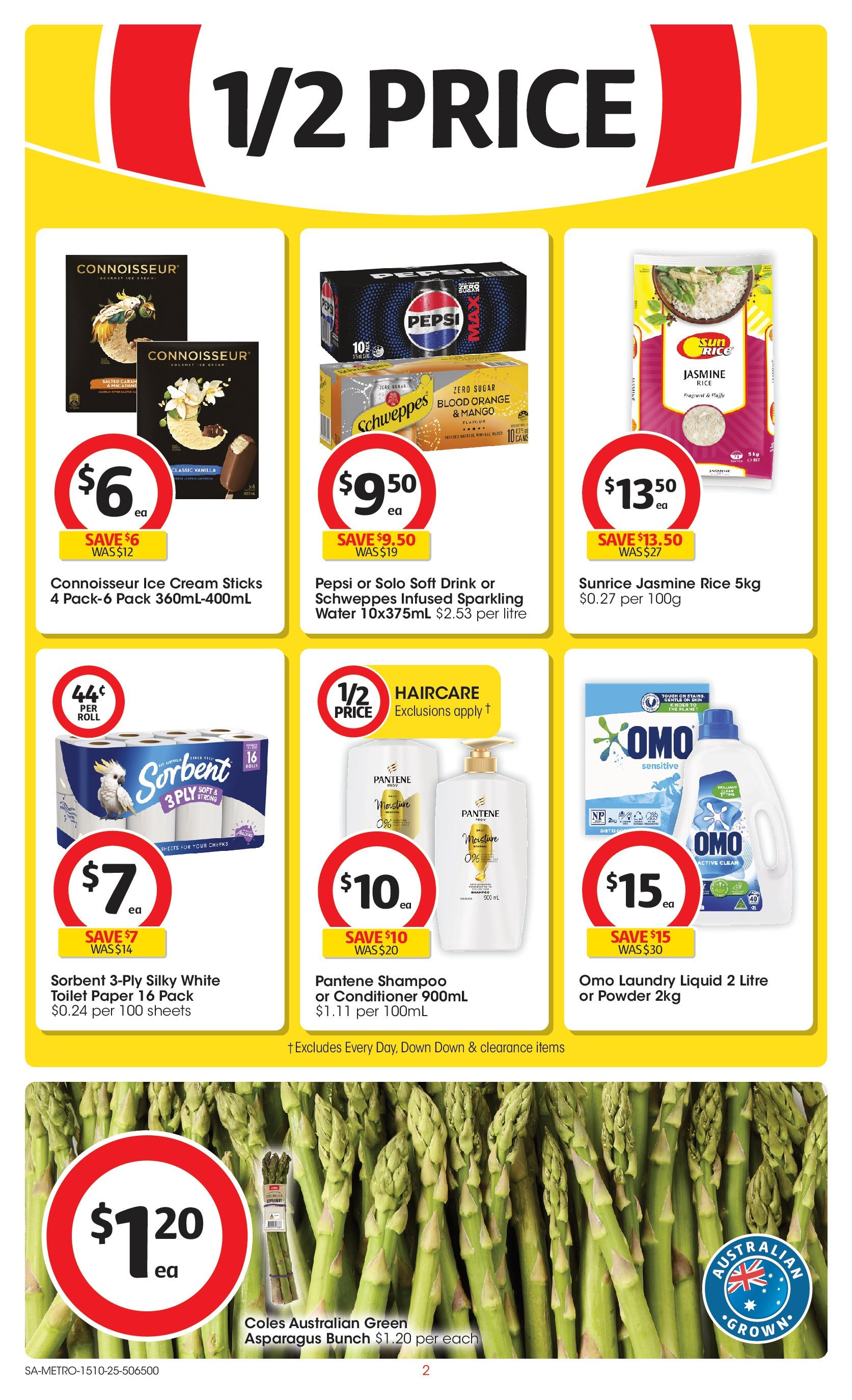 ﻿﻿Coles catalogue valid from 15/10/2025 > Online Australia | Page: 2 | Products: Powder, Shampoo, Conditioner, Pepsi