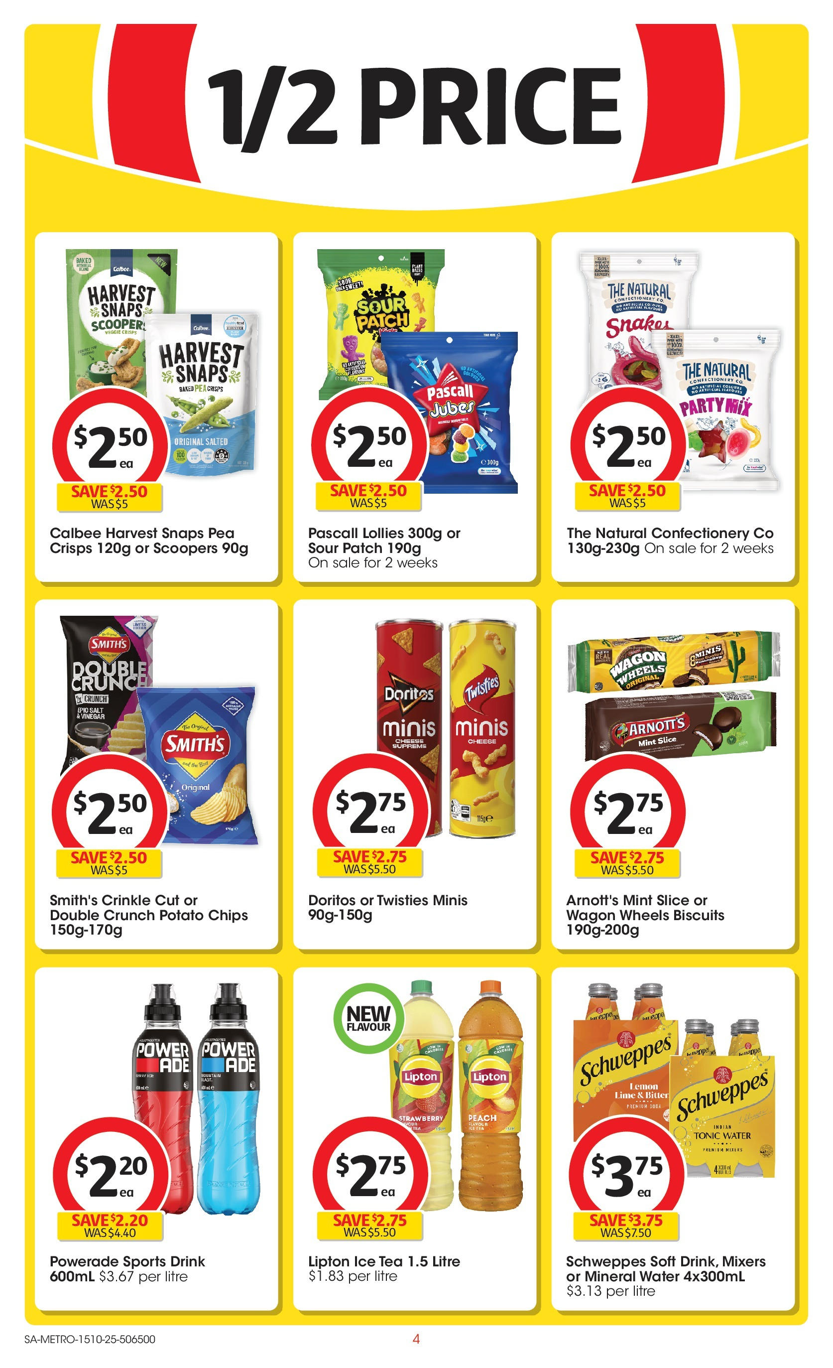 ﻿﻿Coles catalogue valid from 15/10/2025 > Online Australia | Page: 4 | Products: Lollies, Biscuits, Salt, Lemon