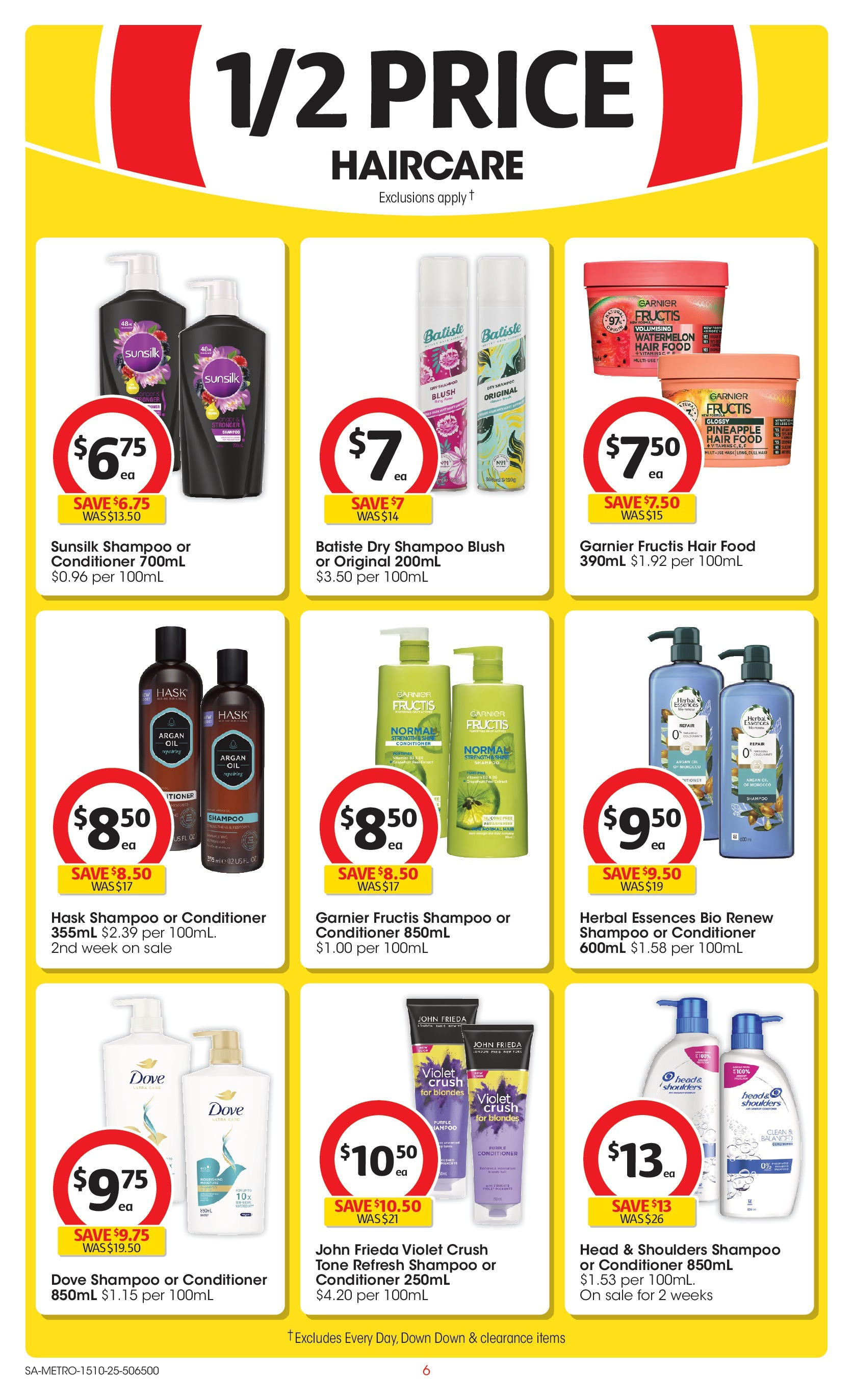 ﻿﻿Coles catalogue valid from 15/10/2025 > Online Australia | Page: 6 | Products: Blush, Shampoo, Watermelon, Vitamin