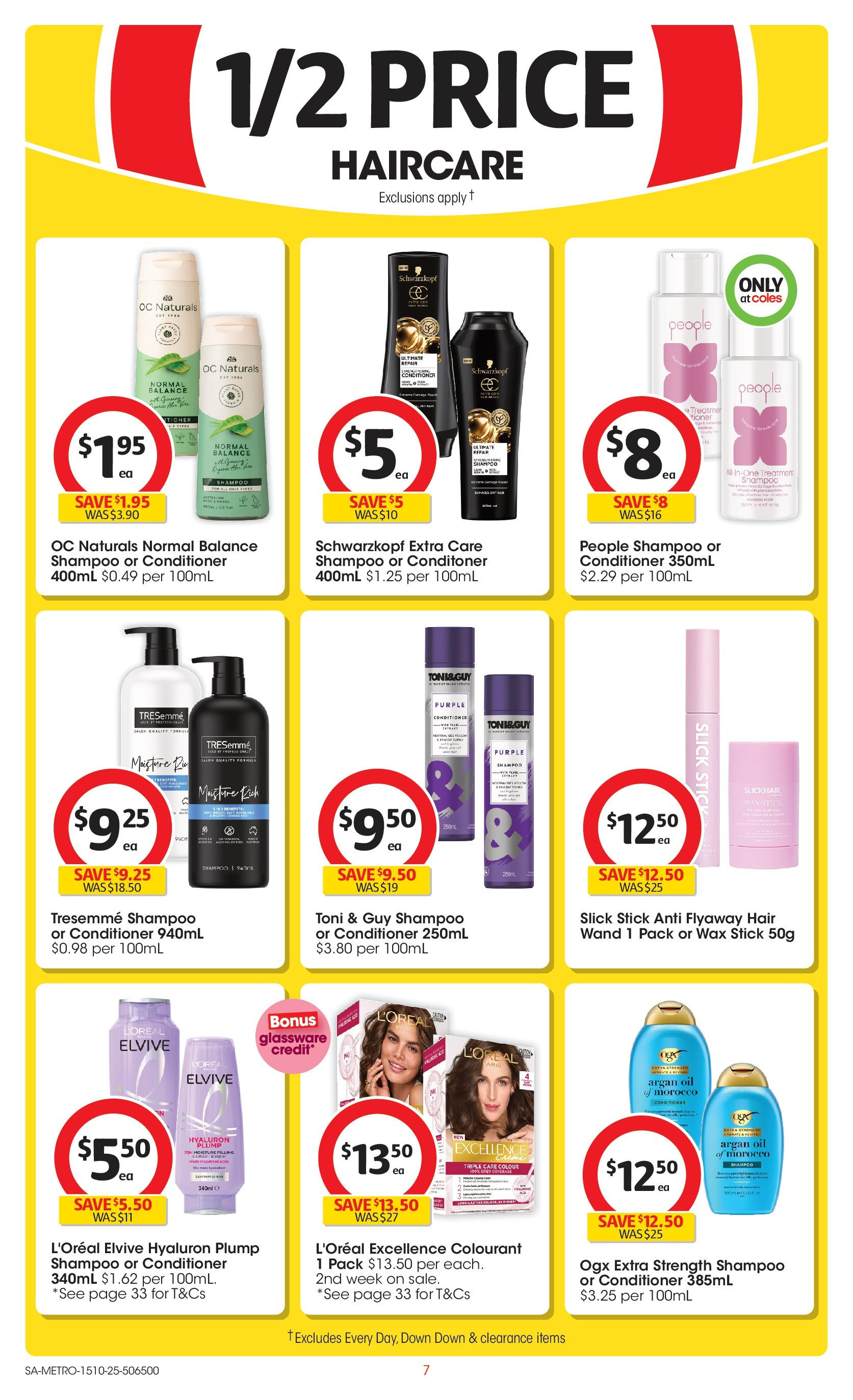 ﻿﻿Coles catalogue valid from 15/10/2025 > Online Australia | Page: 7 | Products: Oil, Glassware, Argan oil, Treatment