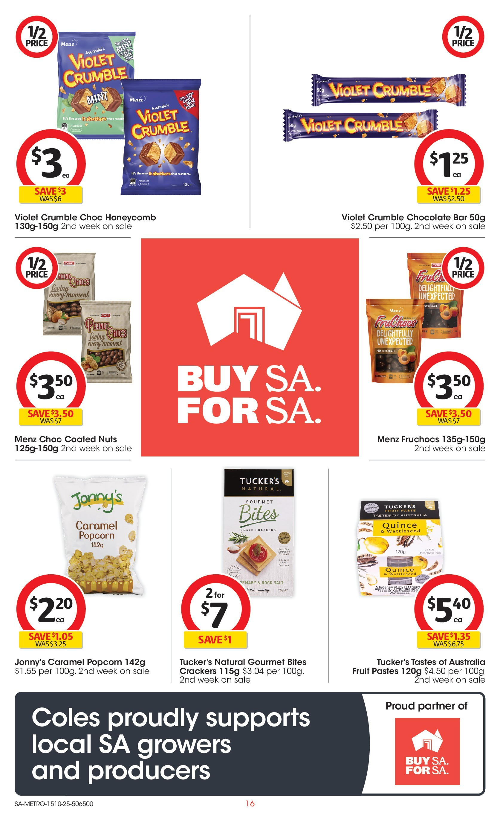 ﻿﻿Coles catalogue valid from 15/10/2025 > Online Australia | Page: 16 | Products: Crackers, Milk, Nuts, Salt