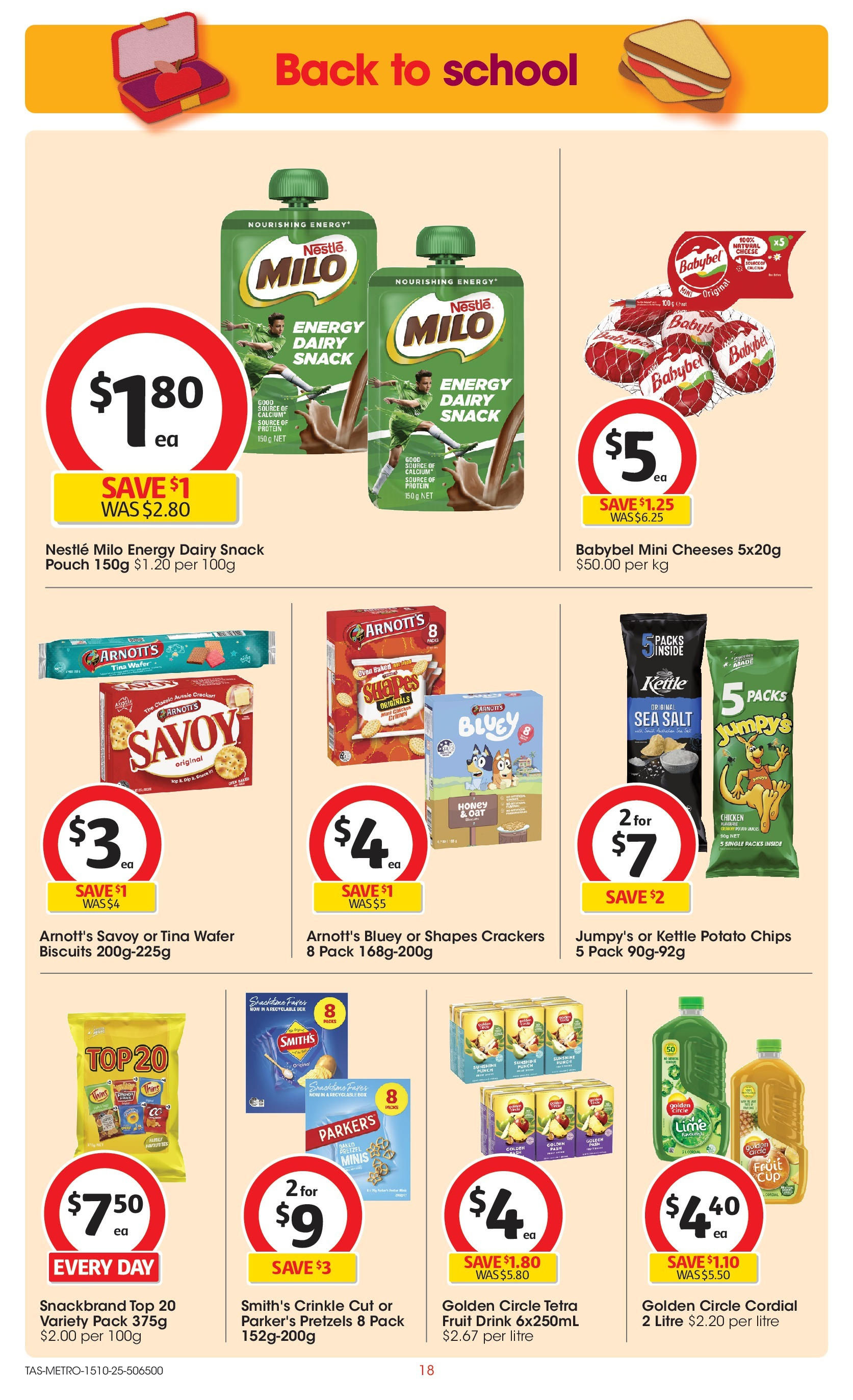 ﻿﻿Coles catalogue valid from 15/10/2025 > Online Australia | Page: 18 | Products: Box, Pretzels, Salt, Lime