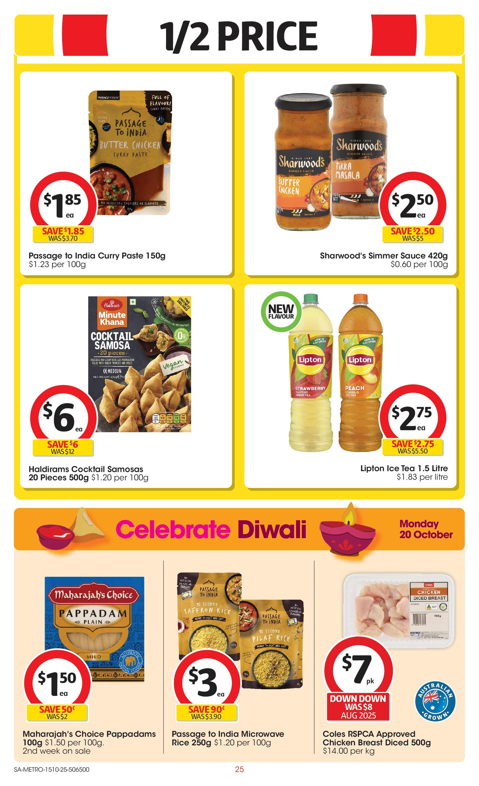 ﻿﻿Coles catalogue valid from 15/10/2025 > Online Australia | Page: 25 | Products: Chicken, Spices, Potatoes, Microwave