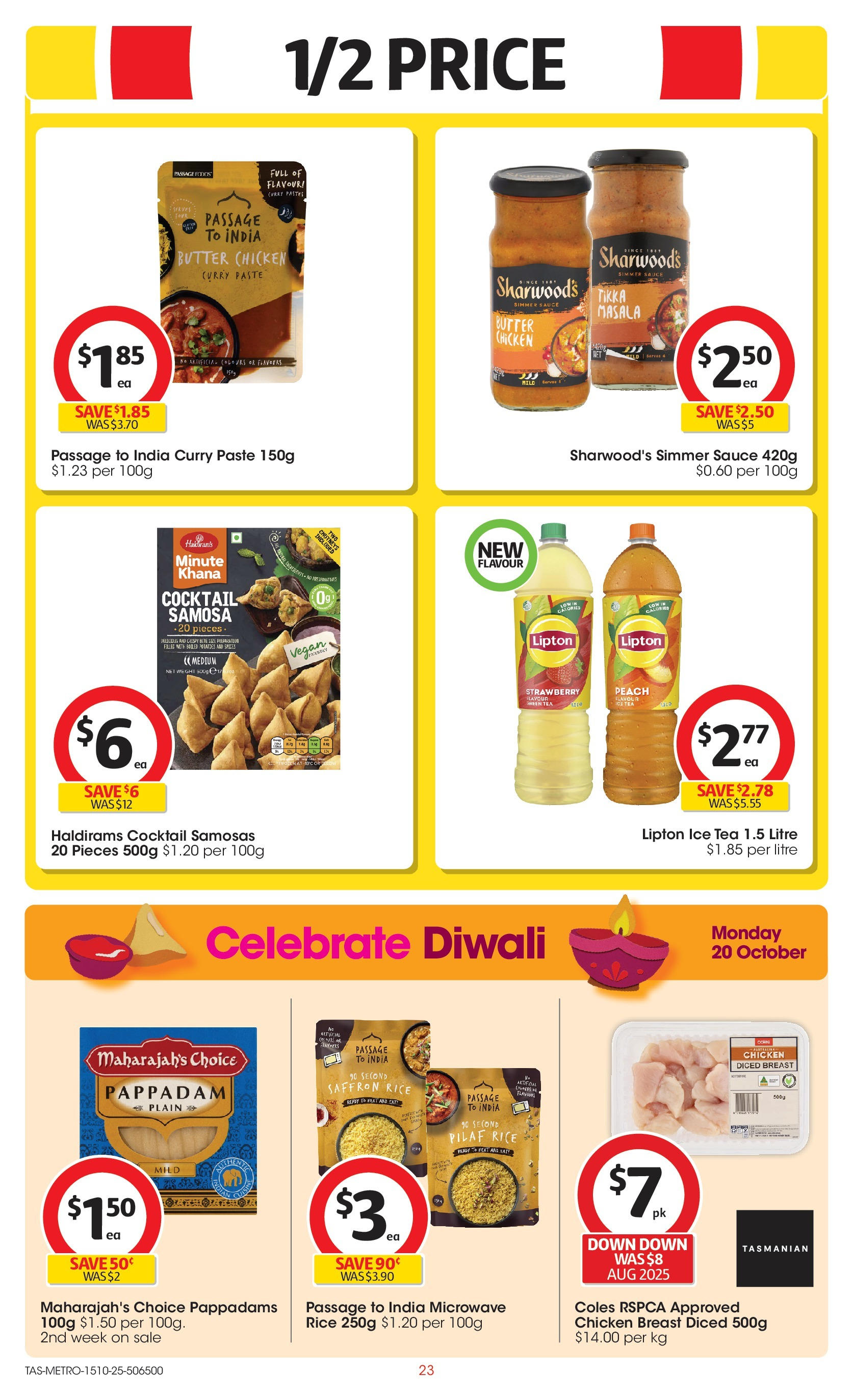 ﻿﻿Coles catalogue valid from 15/10/2025 > Online Australia | Page: 23 | Products: Chicken, Rice, Tea, Microwave