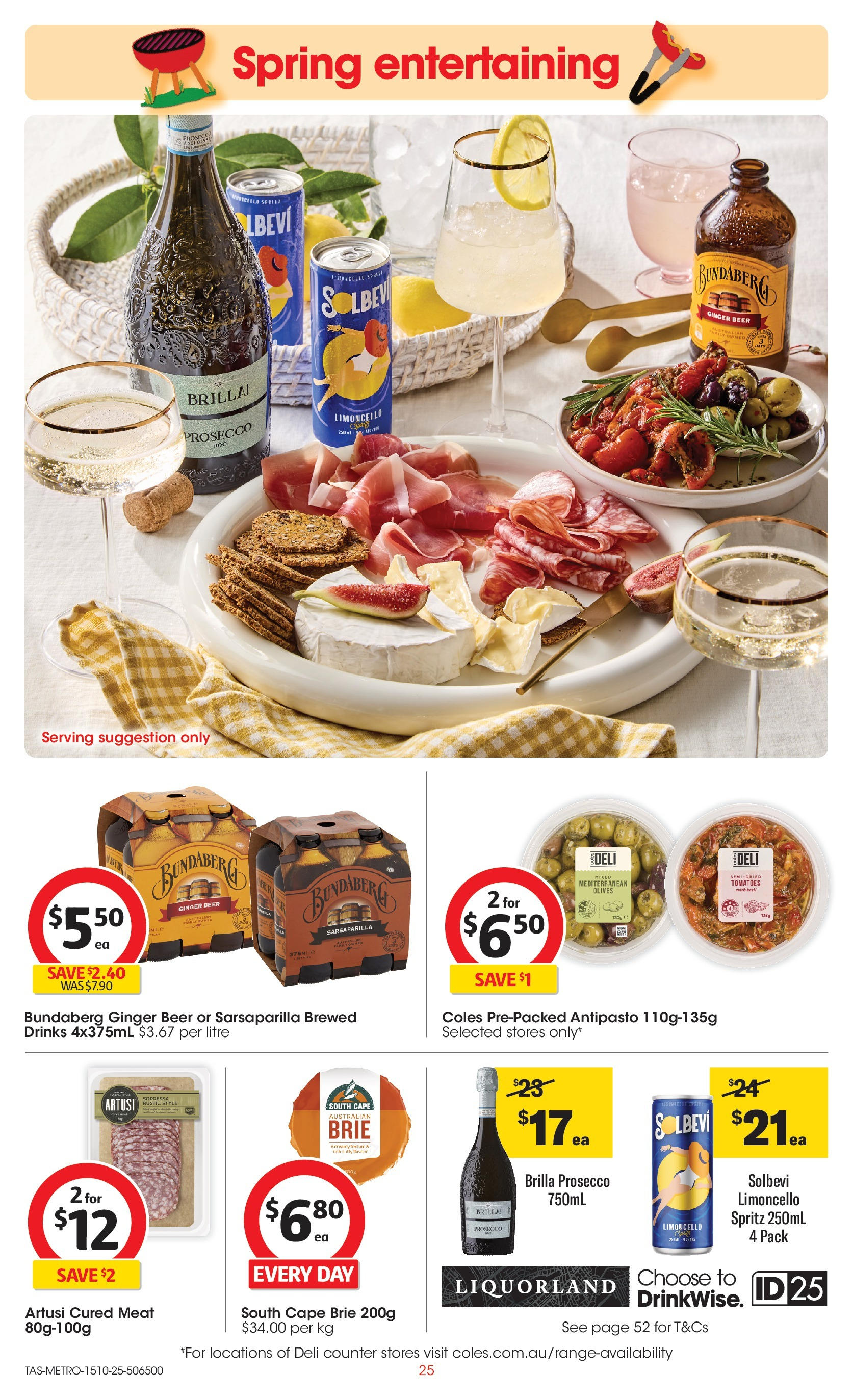 ﻿﻿Coles catalogue valid from 15/10/2025 > Online Australia | Page: 25 | Products: Ginger, Beer, Tomatoes, Olives