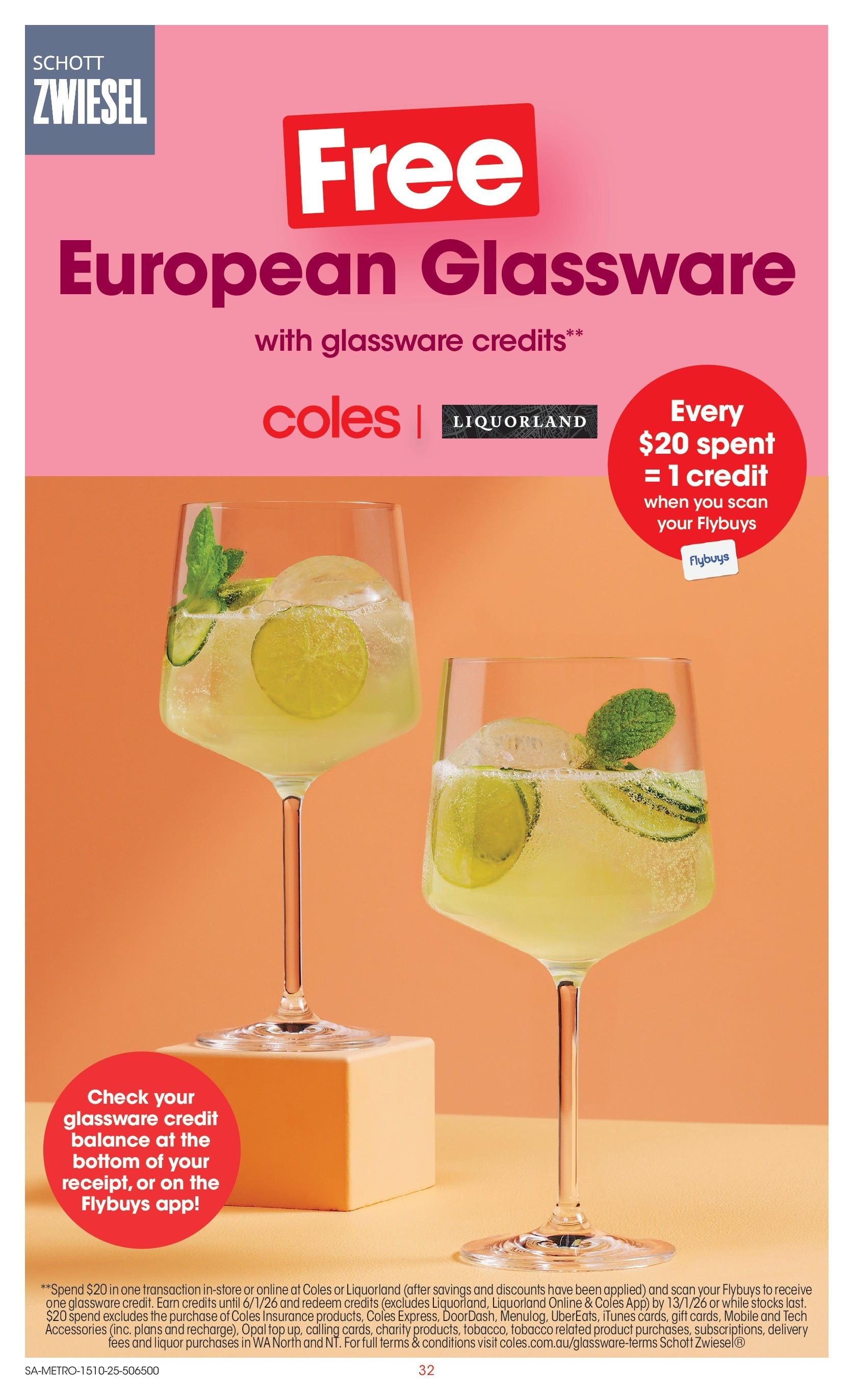 ﻿﻿Coles catalogue valid from 15/10/2025 > Online Australia | Page: 32 | Products: Glassware, Opal, Accessories, Mobile
