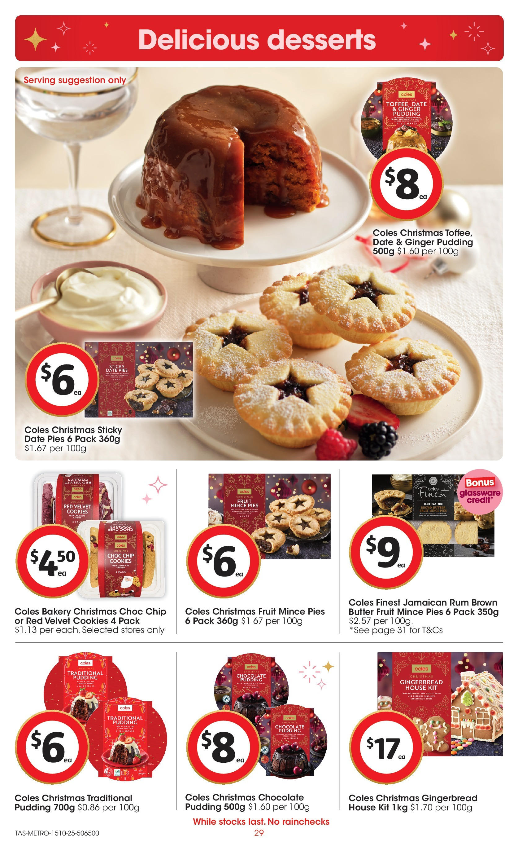 ﻿﻿Coles catalogue valid from 15/10/2025 > Online Australia | Page: 29 | Products: Chocolate, Ginger, Pudding, Pies