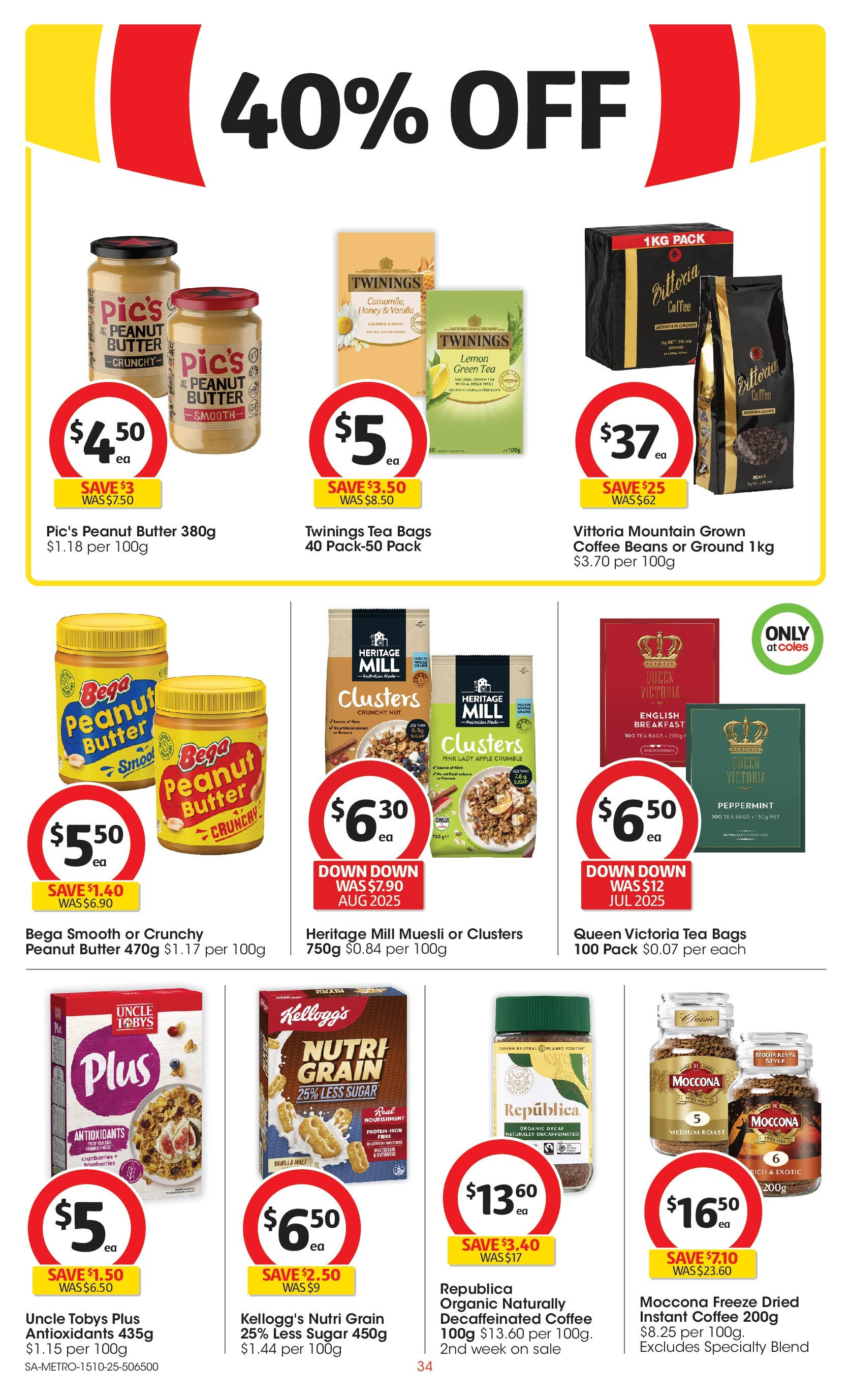 ﻿﻿Coles catalogue valid from 15/10/2025 > Online Australia | Page: 34 | Products: Butter, Sugar, Lemon, Blueberries