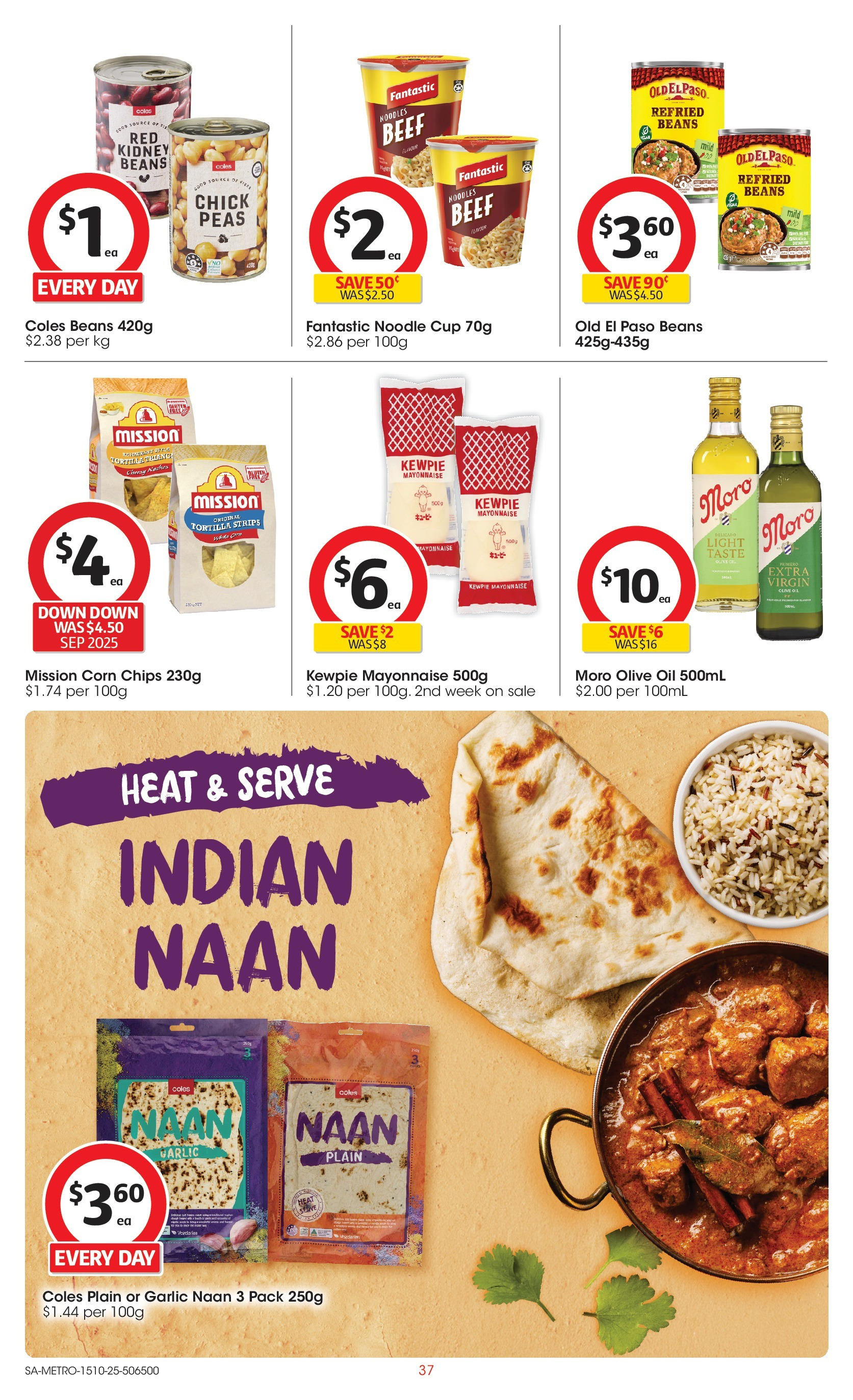 ﻿﻿Coles catalogue valid from 15/10/2025 > Online Australia | Page: 37 | Products: Oil, Noodles, Beef, Chips