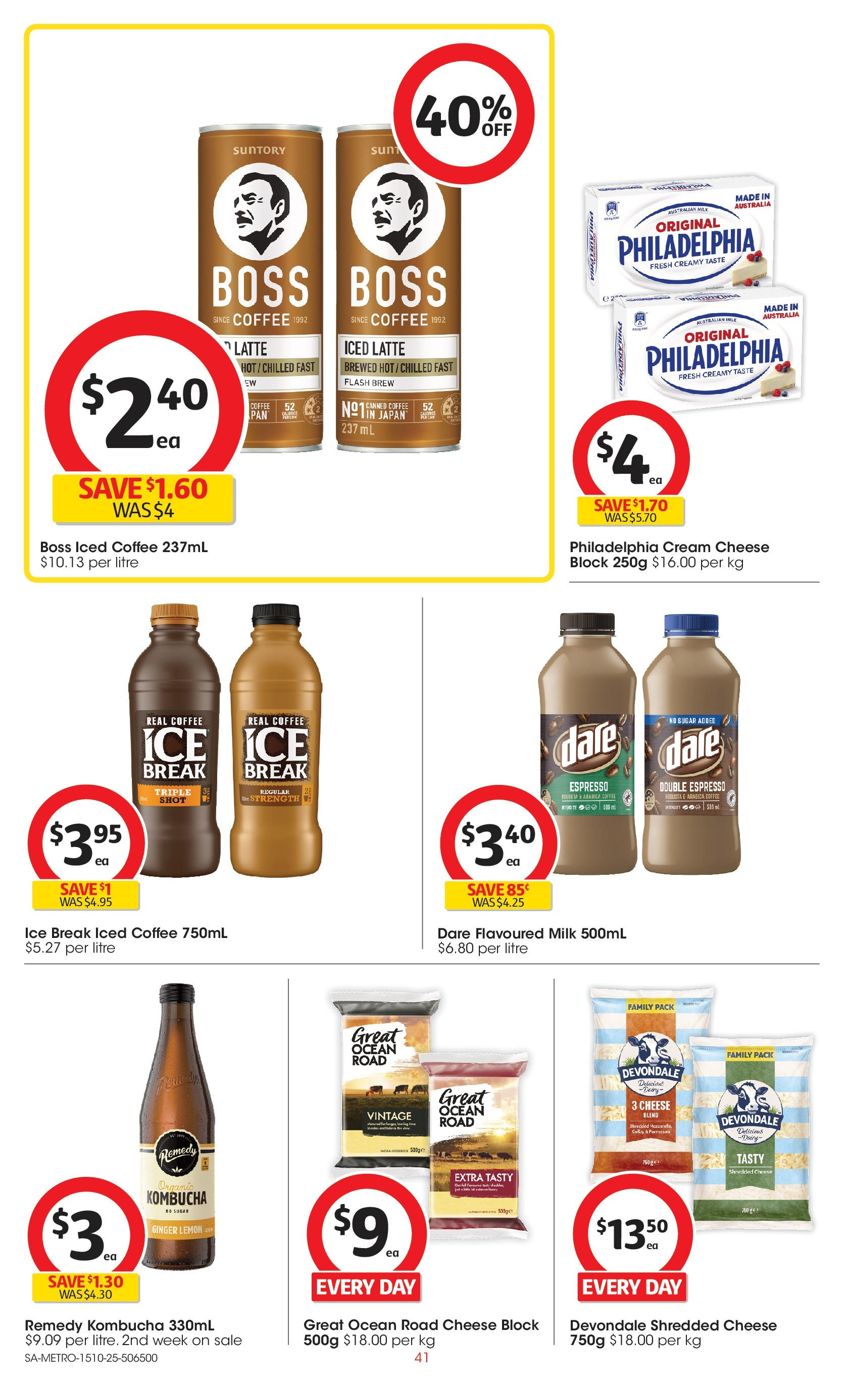 ﻿﻿Coles catalogue valid from 15/10/2025 > Online Australia | Page: 41 | Products: Milk, Cheese, Coffee, Ginger
