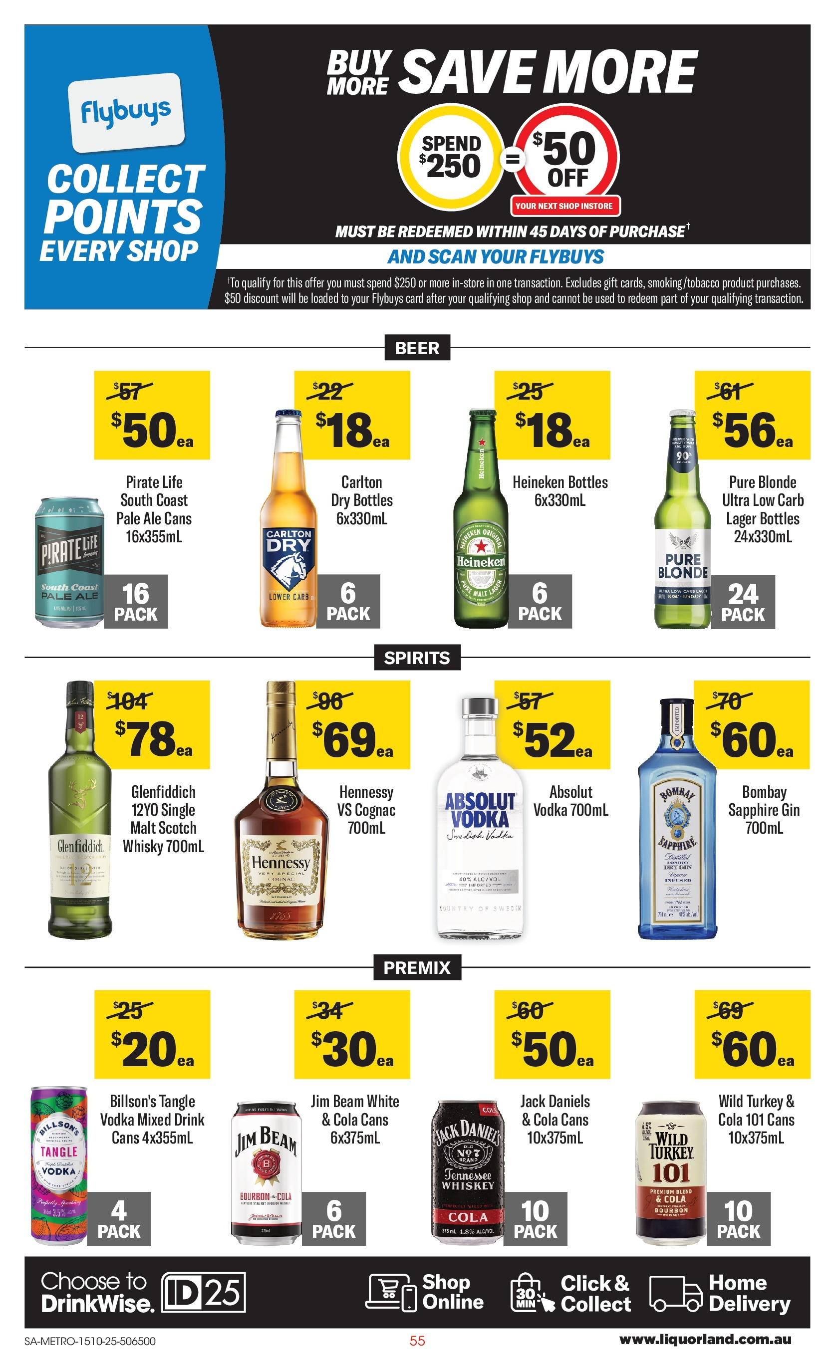 ﻿﻿Coles catalogue valid from 15/10/2025 > Online Australia | Page: 55 | Products: Beer, Bourbon, Vodka, Turkey