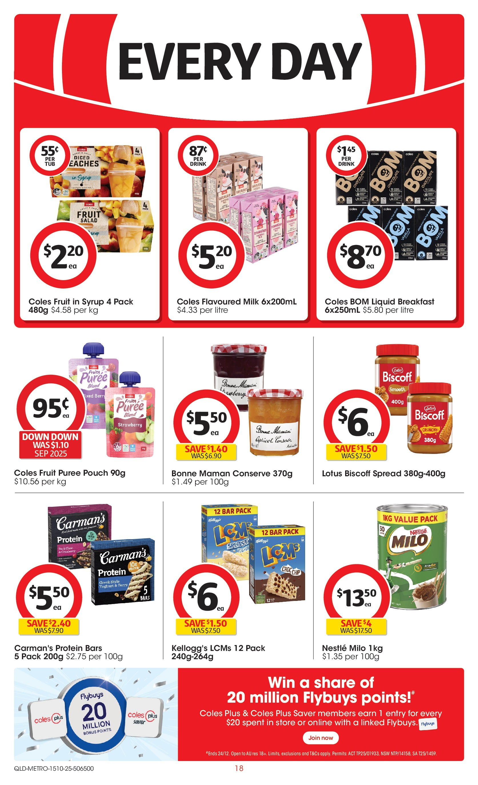 ﻿﻿Coles catalogue valid from 15/10/2025 > Online Australia | Page: 18 | Products: Milk, Yoghurt, Chocolate, Salad