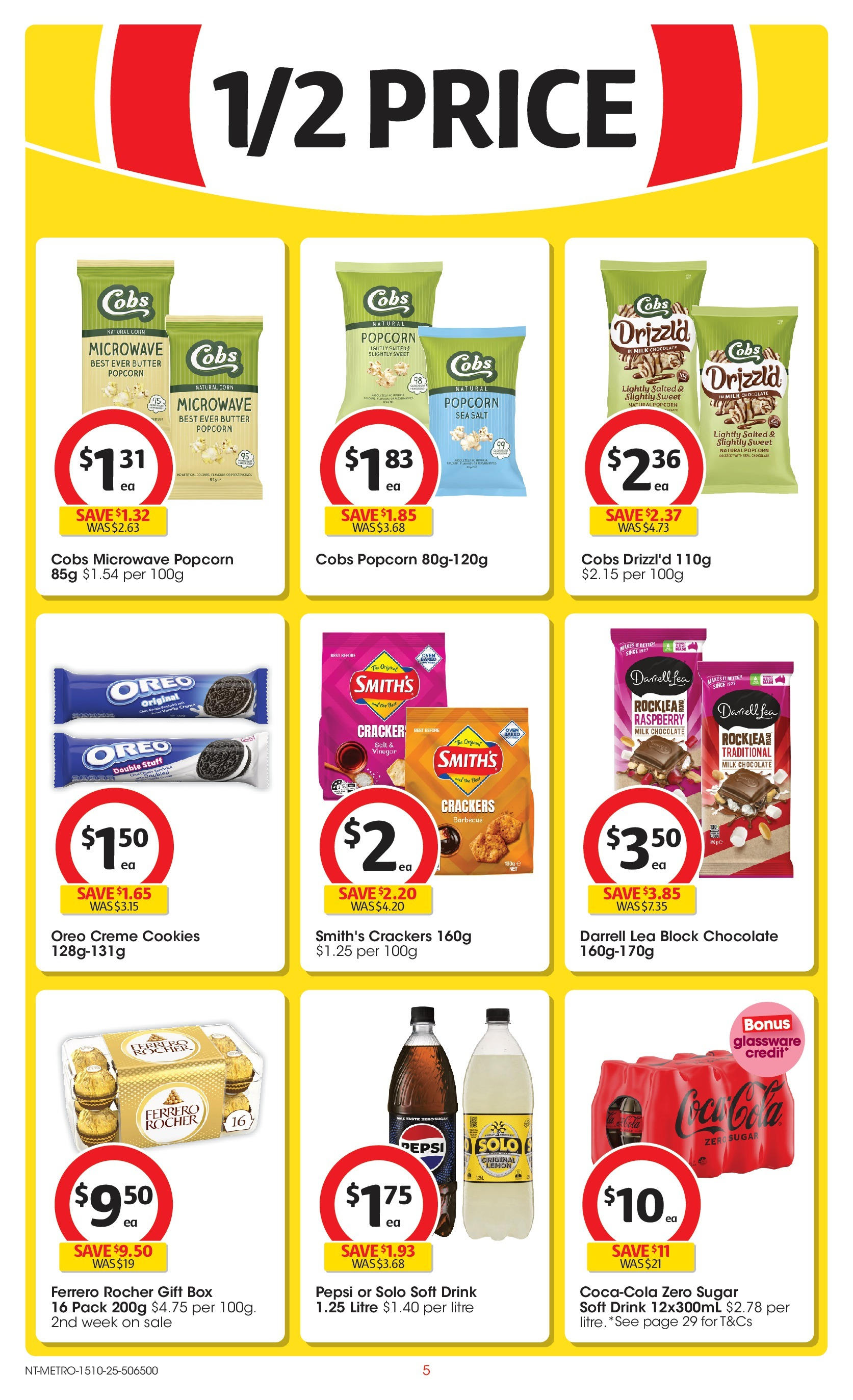 ﻿﻿Coles catalogue valid from 15/10/2025 > Online Australia | Page: 5 | Products: Milk, Pepsi, Sugar, Raspberry