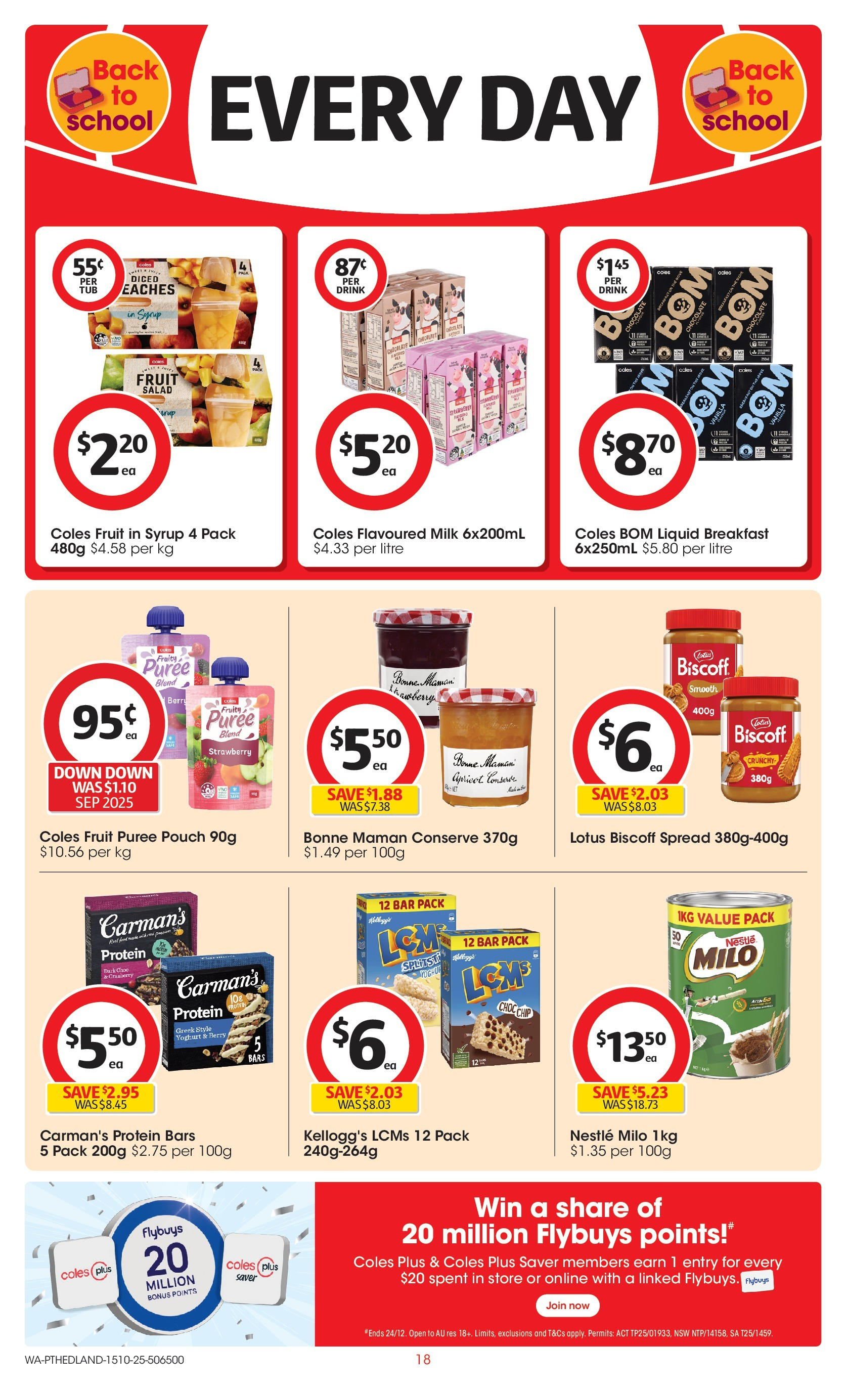 ﻿﻿Coles catalogue valid from 15/10/2025 > Online Australia | Page: 18 | Products: Milk, Chocolate, Lotion, Salad