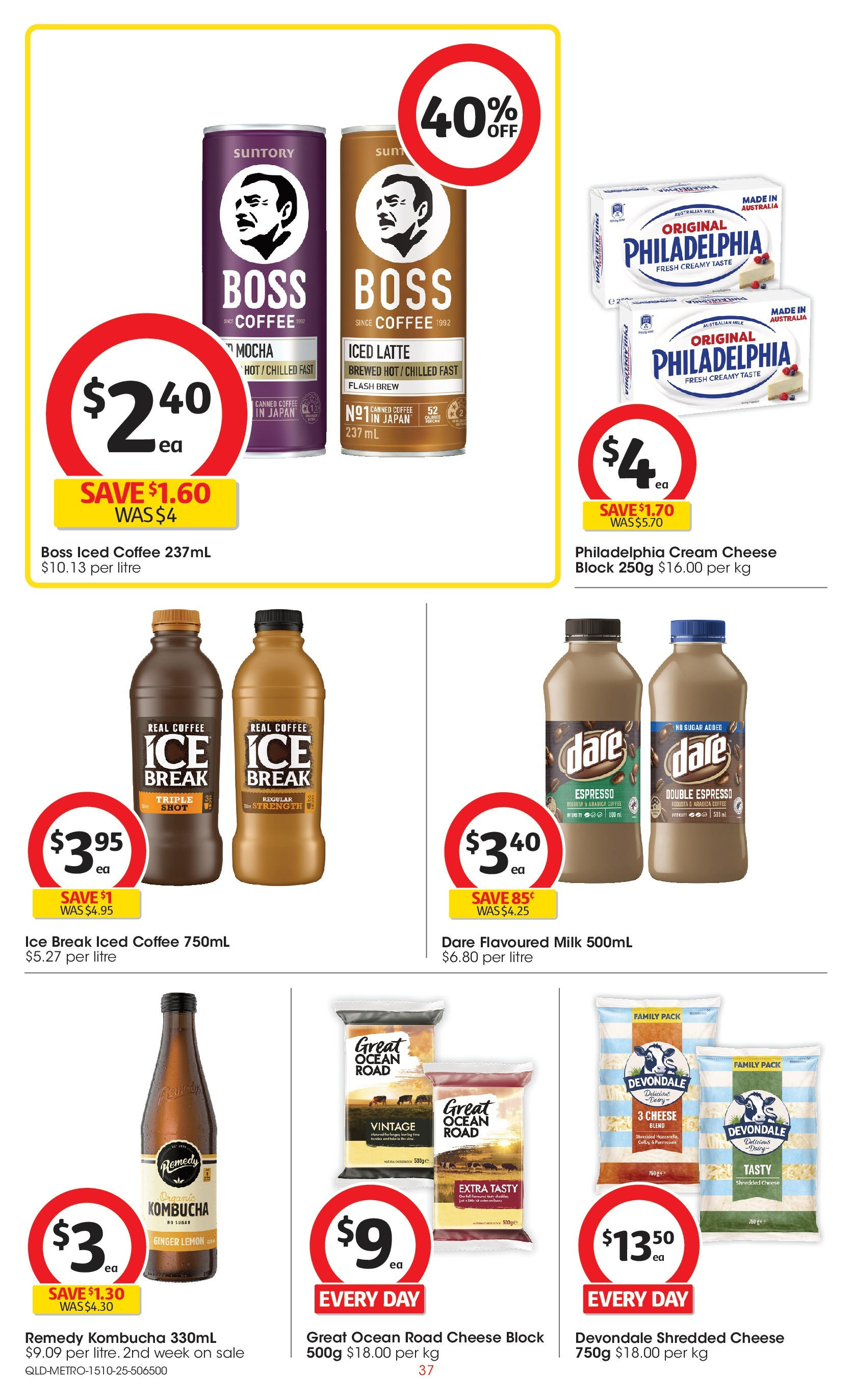 ﻿﻿Coles catalogue valid from 15/10/2025 > Online Australia | Page: 37 | Products: Milk, Cheese, Cream, Sugar