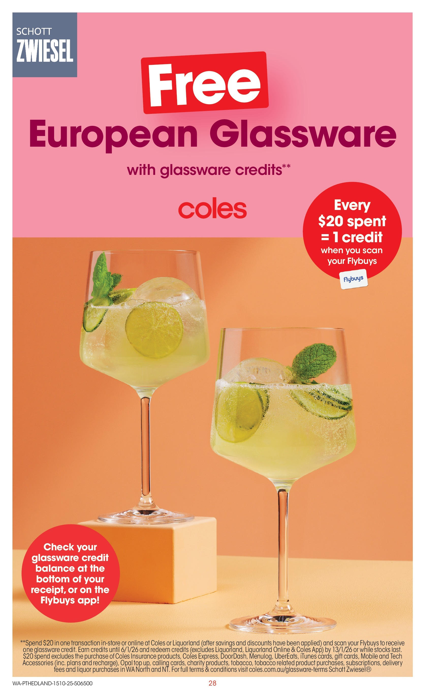 ﻿﻿Coles catalogue valid from 15/10/2025 > Online Australia | Page: 28 | Products: Glassware, Opal, Accessories, Mobile