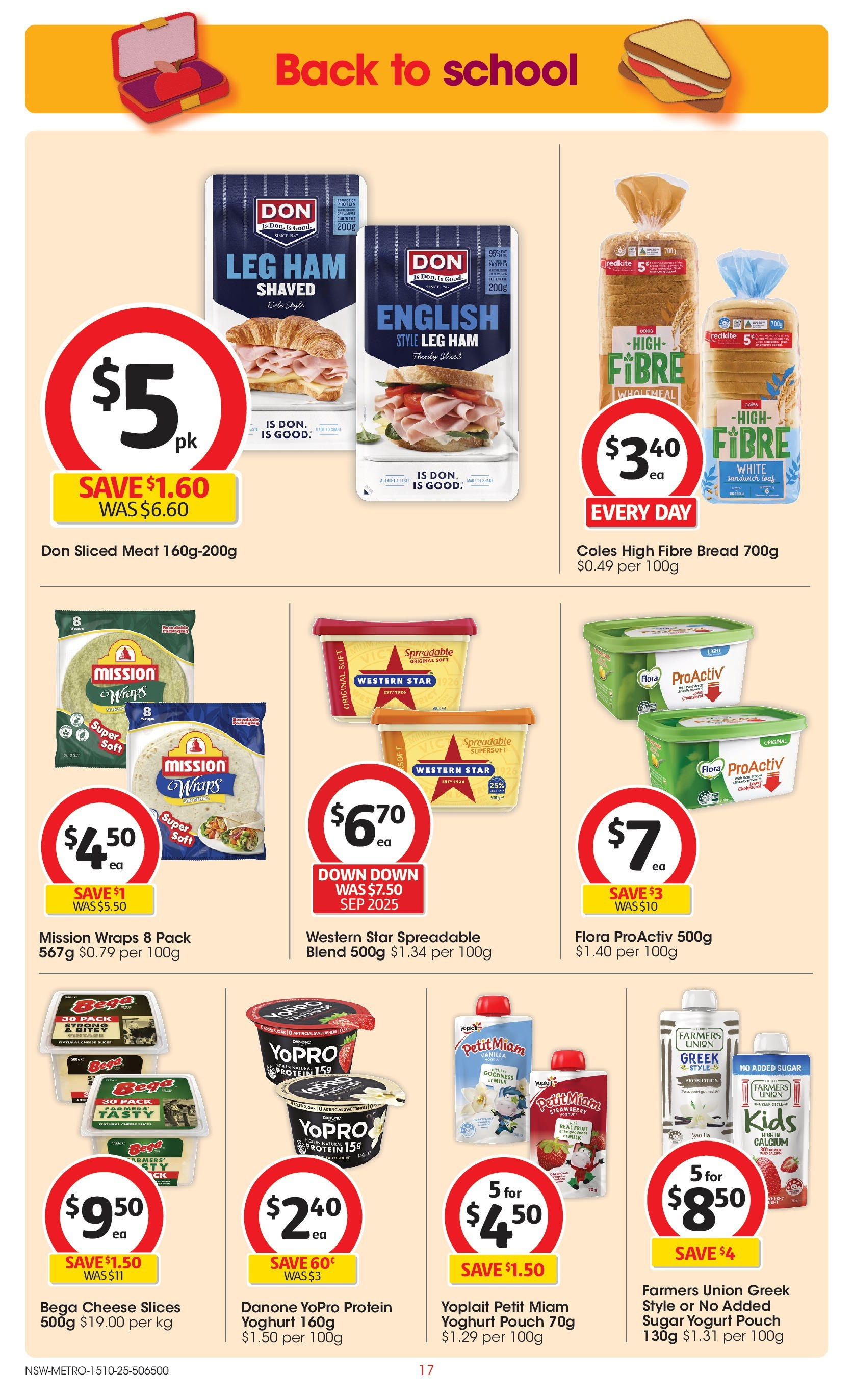 ﻿﻿Coles catalogue valid from 15/10/2025 > Online Australia | Page: 17 | Products: Milk, Cheese, Yoghurt, Sugar