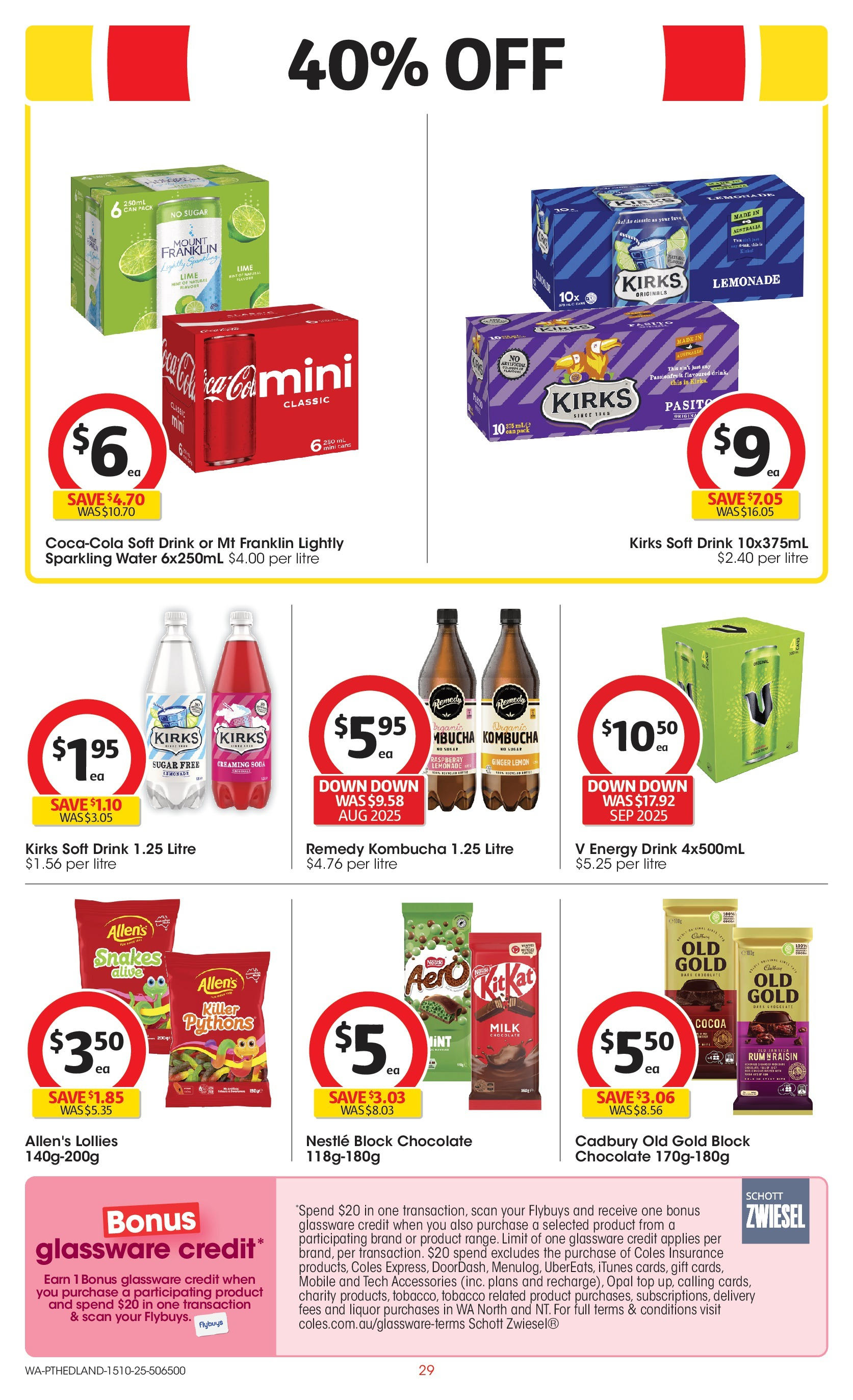 ﻿﻿Coles catalogue valid from 15/10/2025 > Online Australia | Page: 29 | Products: Energy drink, Opal, Lollies, Lemon