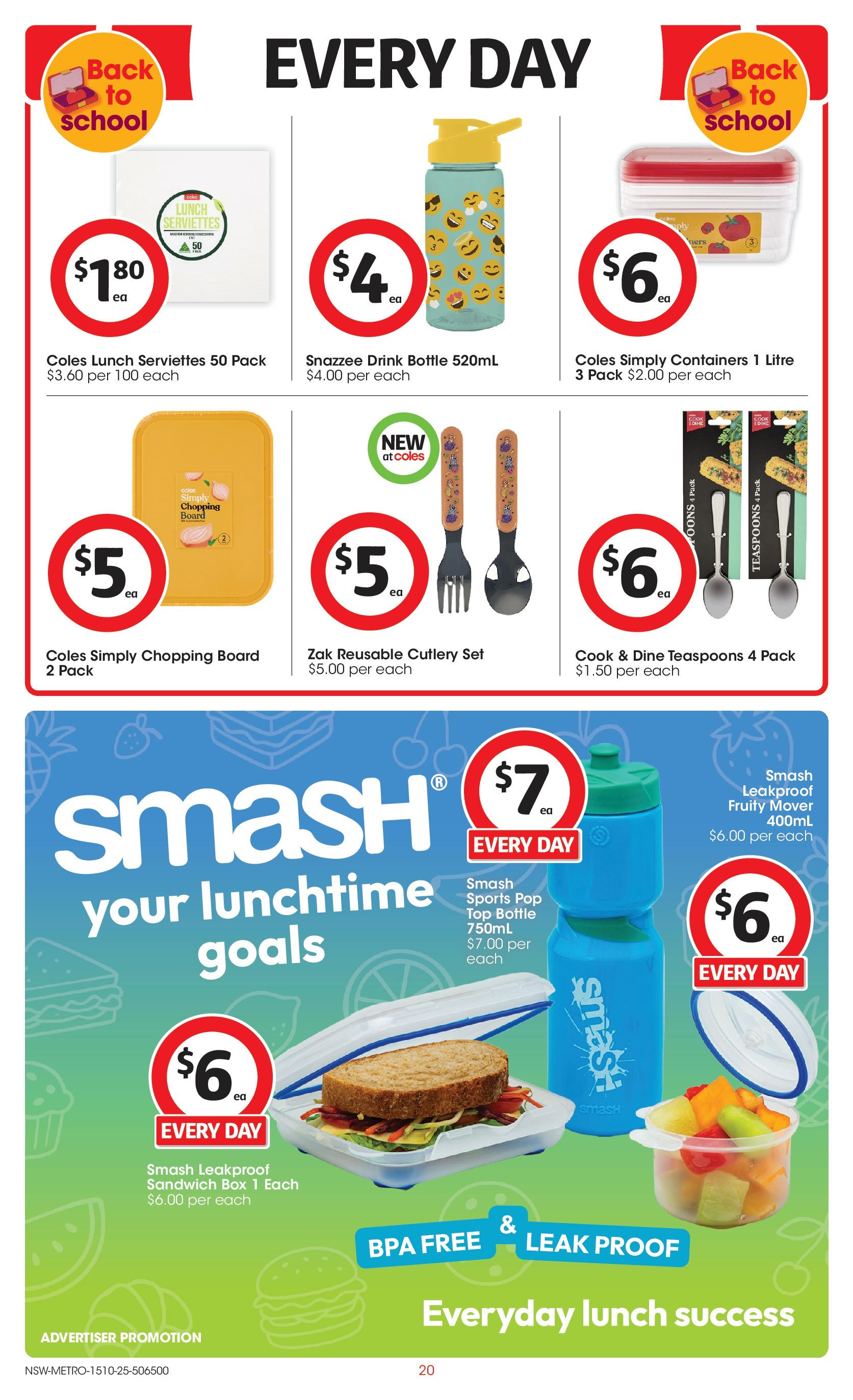 ﻿﻿Coles catalogue valid from 15/10/2025 > Online Australia | Page: 20 | Products: Cutlery, Box