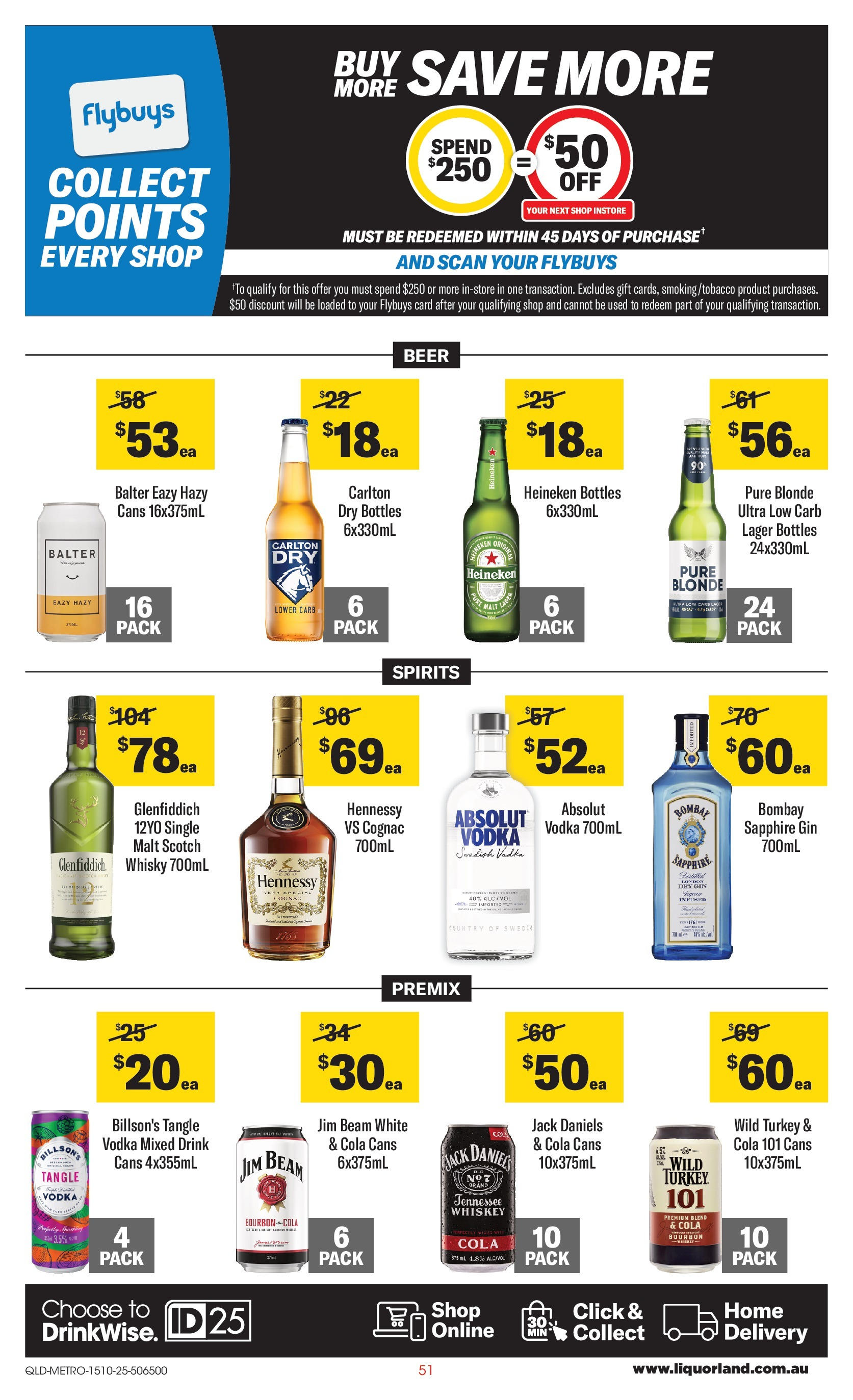 ﻿﻿Coles catalogue valid from 15/10/2025 > Online Australia | Page: 51 | Products: Beer, Gin, Vodka, Scotch