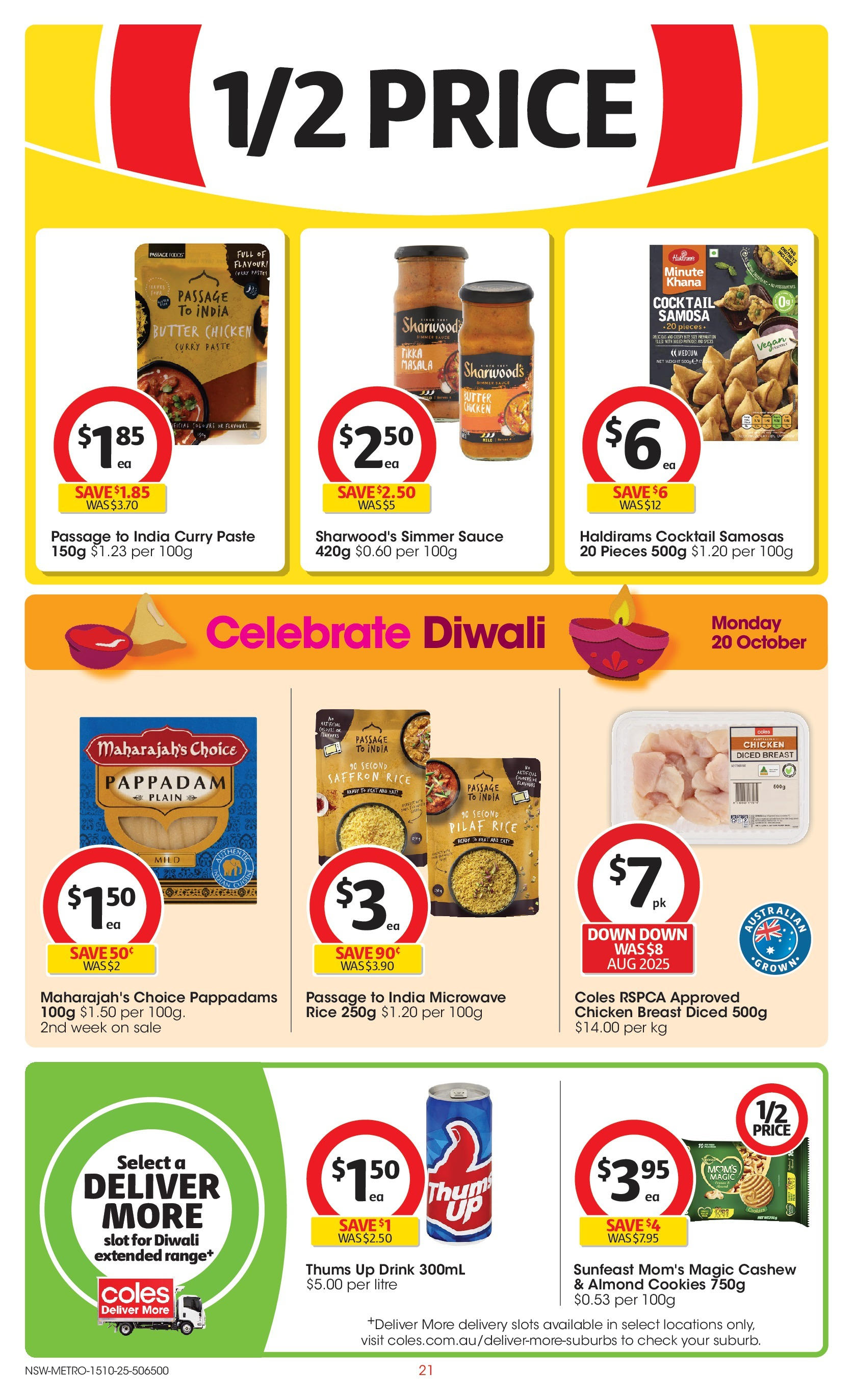 ﻿﻿Coles catalogue valid from 15/10/2025 > Online Australia | Page: 21 | Products: Chicken, Rice, Spices, Sauce