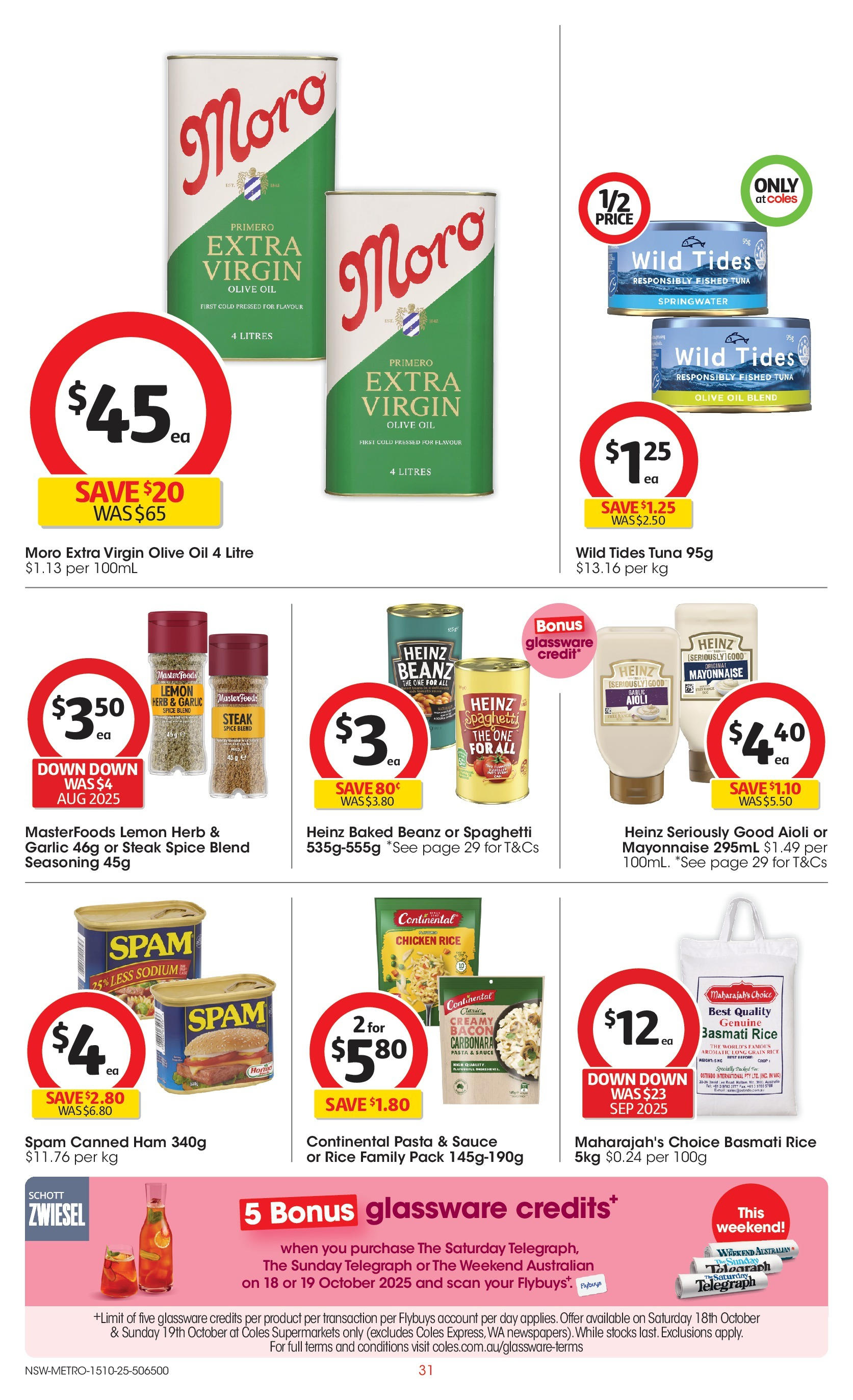 ﻿﻿Coles catalogue valid from 15/10/2025 > Online Australia | Page: 31 | Products: Ham, Sauce, Lemon, Garlic