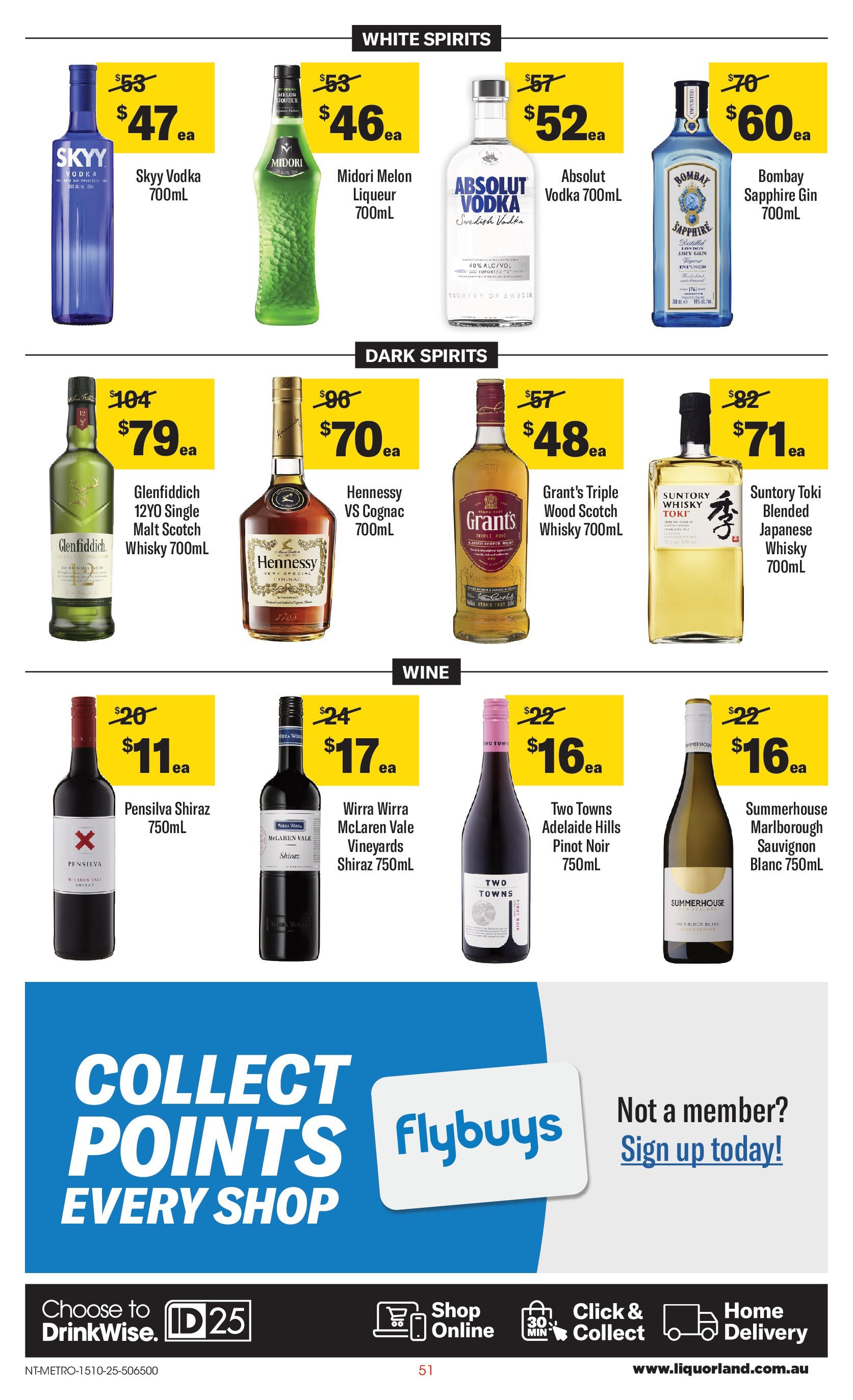 ﻿﻿Coles catalogue valid from 15/10/2025 > Online Australia | Page: 51 | Products: Gin, Vodka, Wood, Scotch